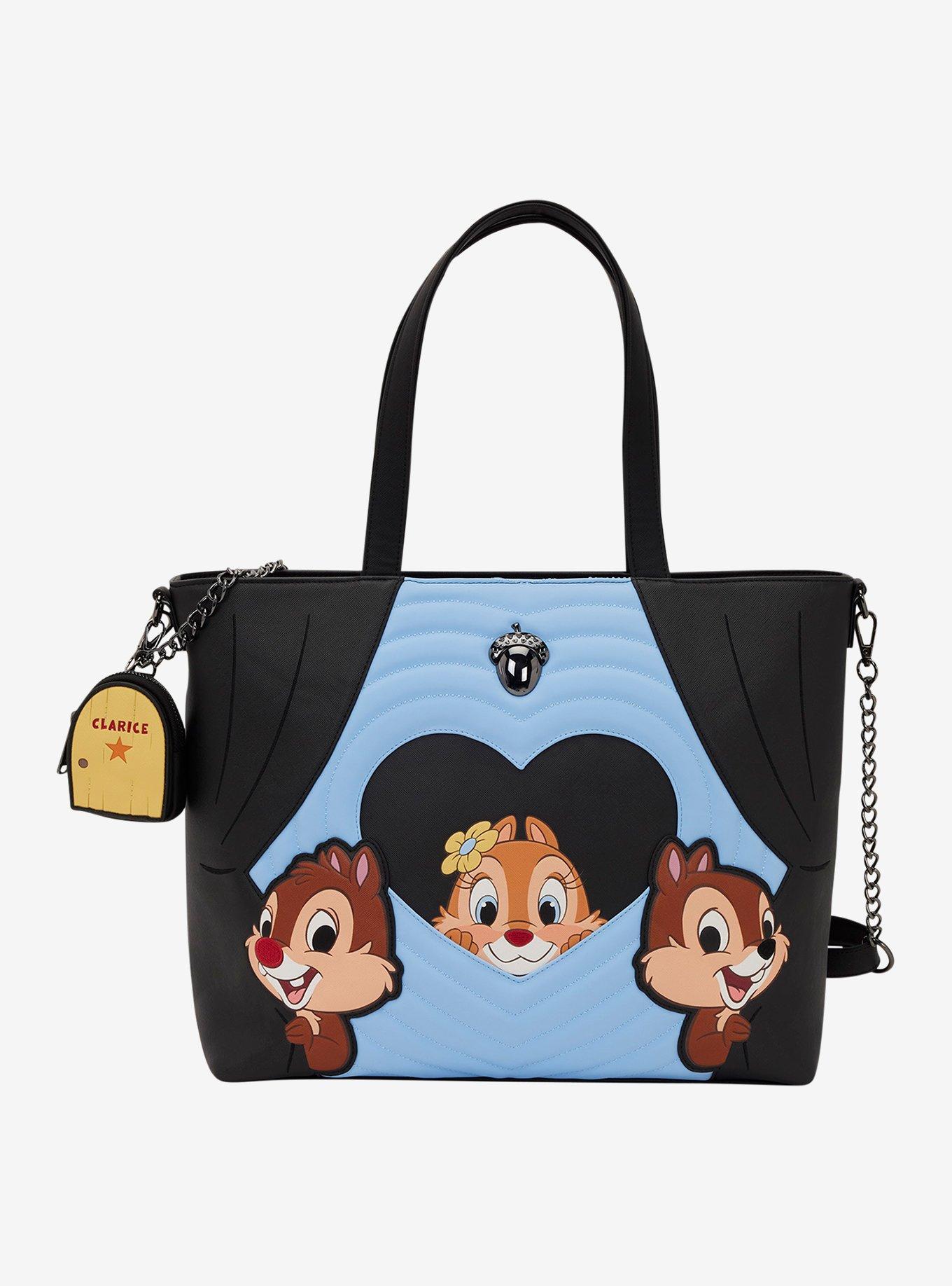 Loungefly Disney Chip 'n' Dale Two Chips & a Miss Tote Bag With Coin Purse, , hi-res