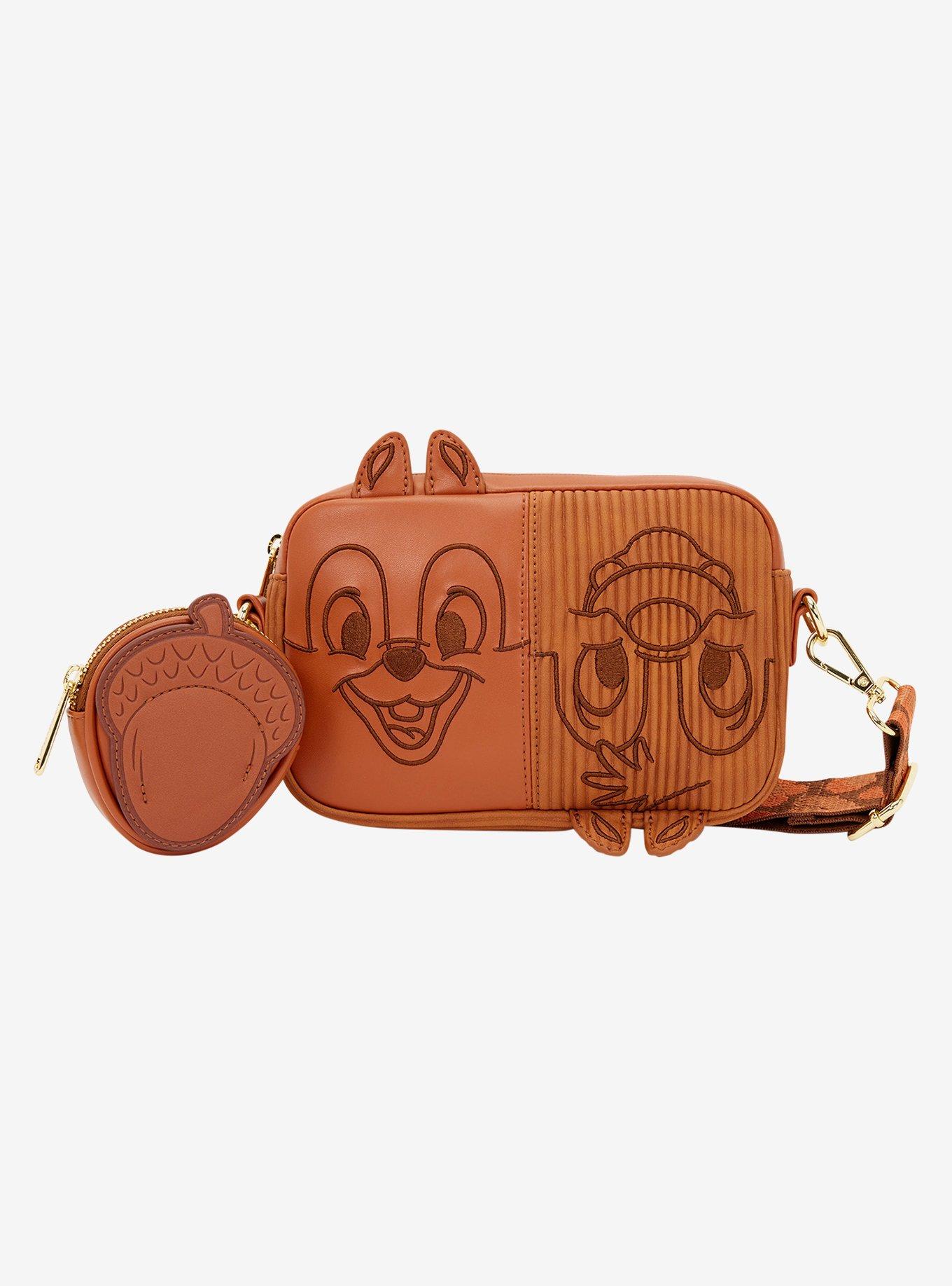 Loungefly Disney Chip 'n' Dale Split Crossbody Bag With Coin Purse, , hi-res