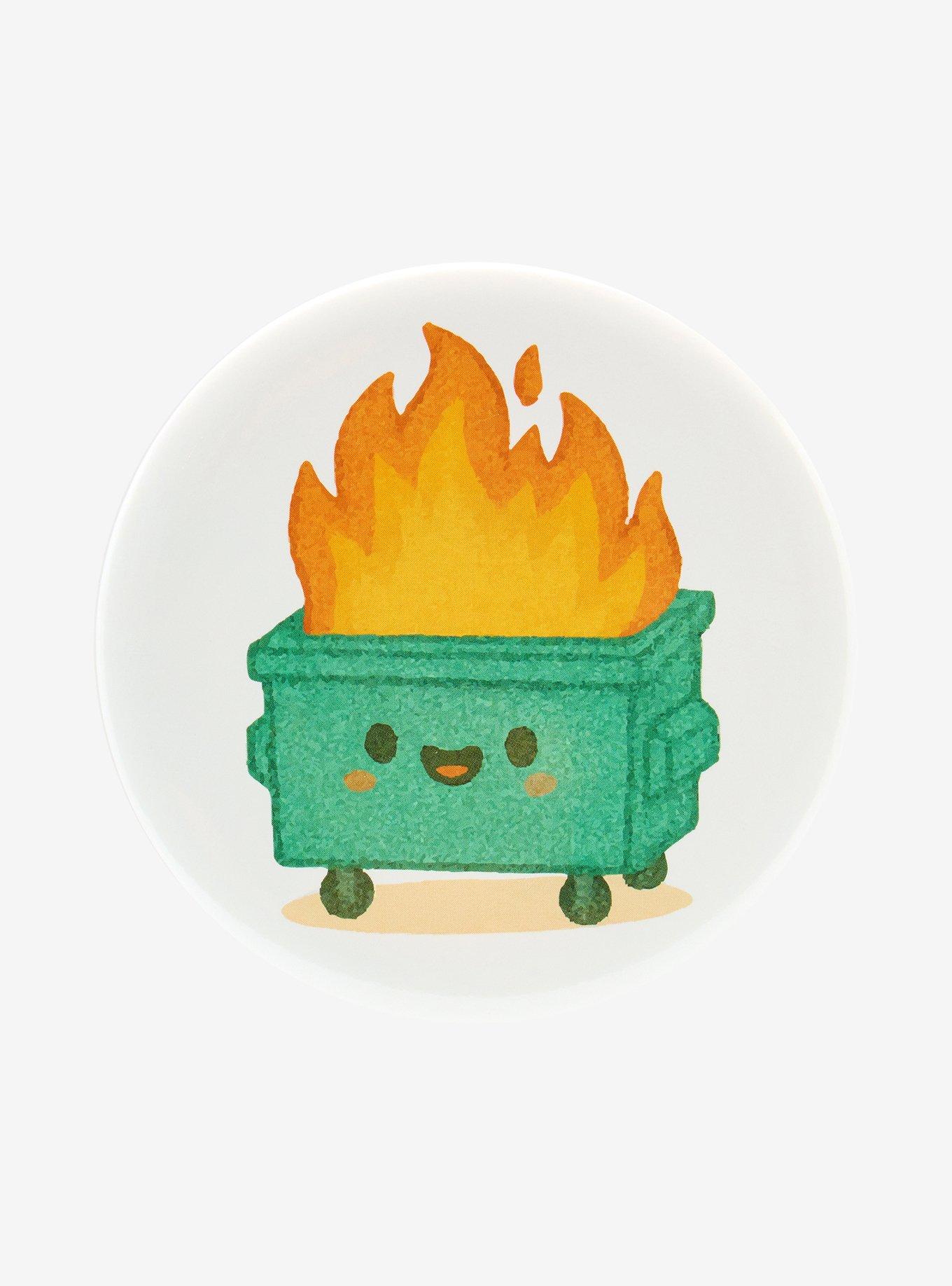 Dumpster Fire 3 Inch Button, , hi-res
