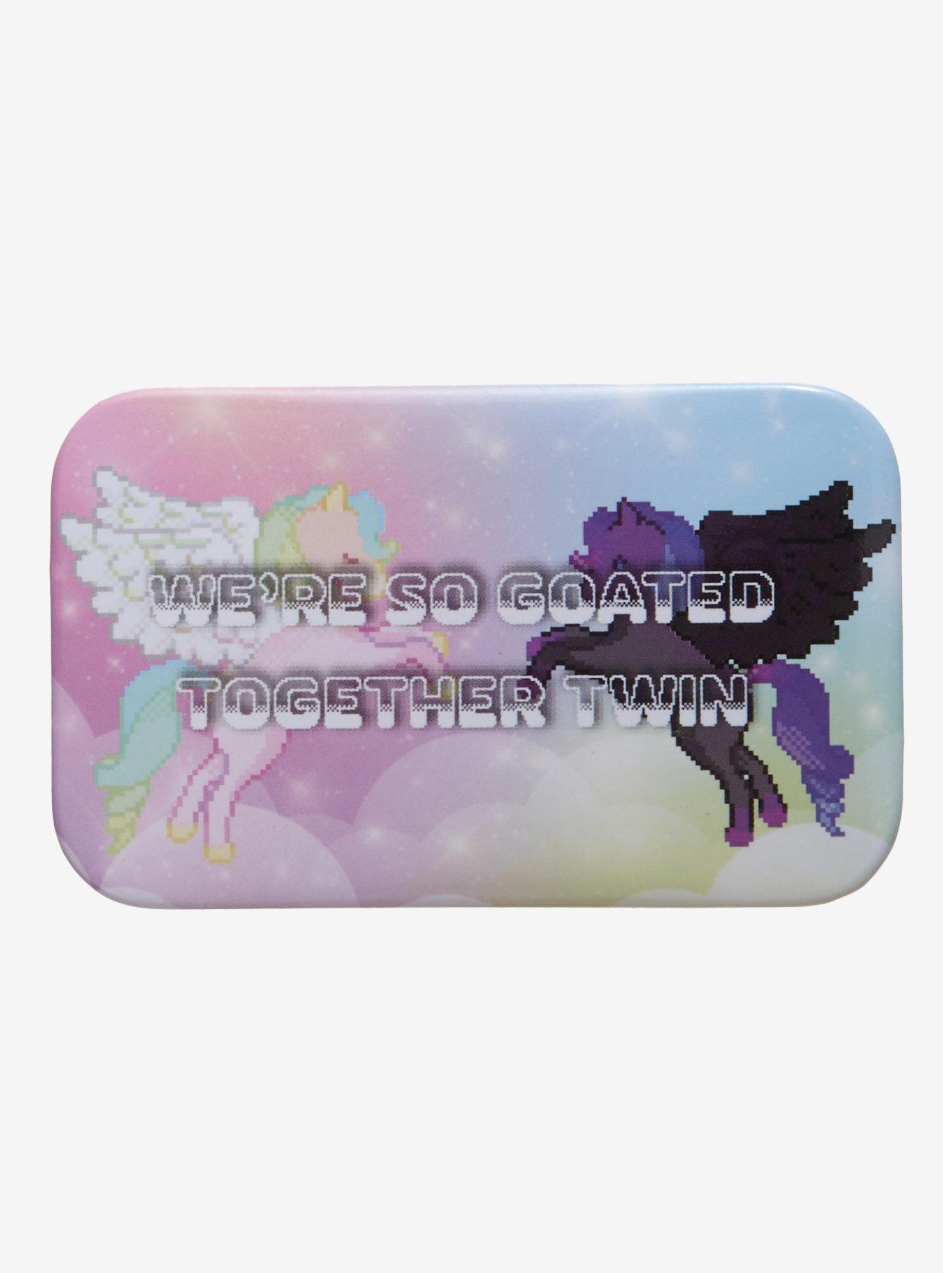 We're So Goated Unicorn Button, , hi-res
