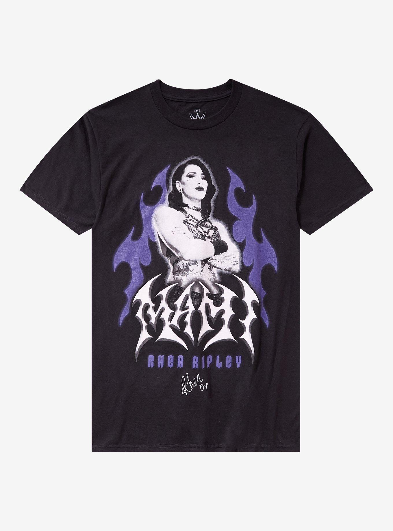 WWE Rhea Ripley Flames T-Shirt, , hi-res