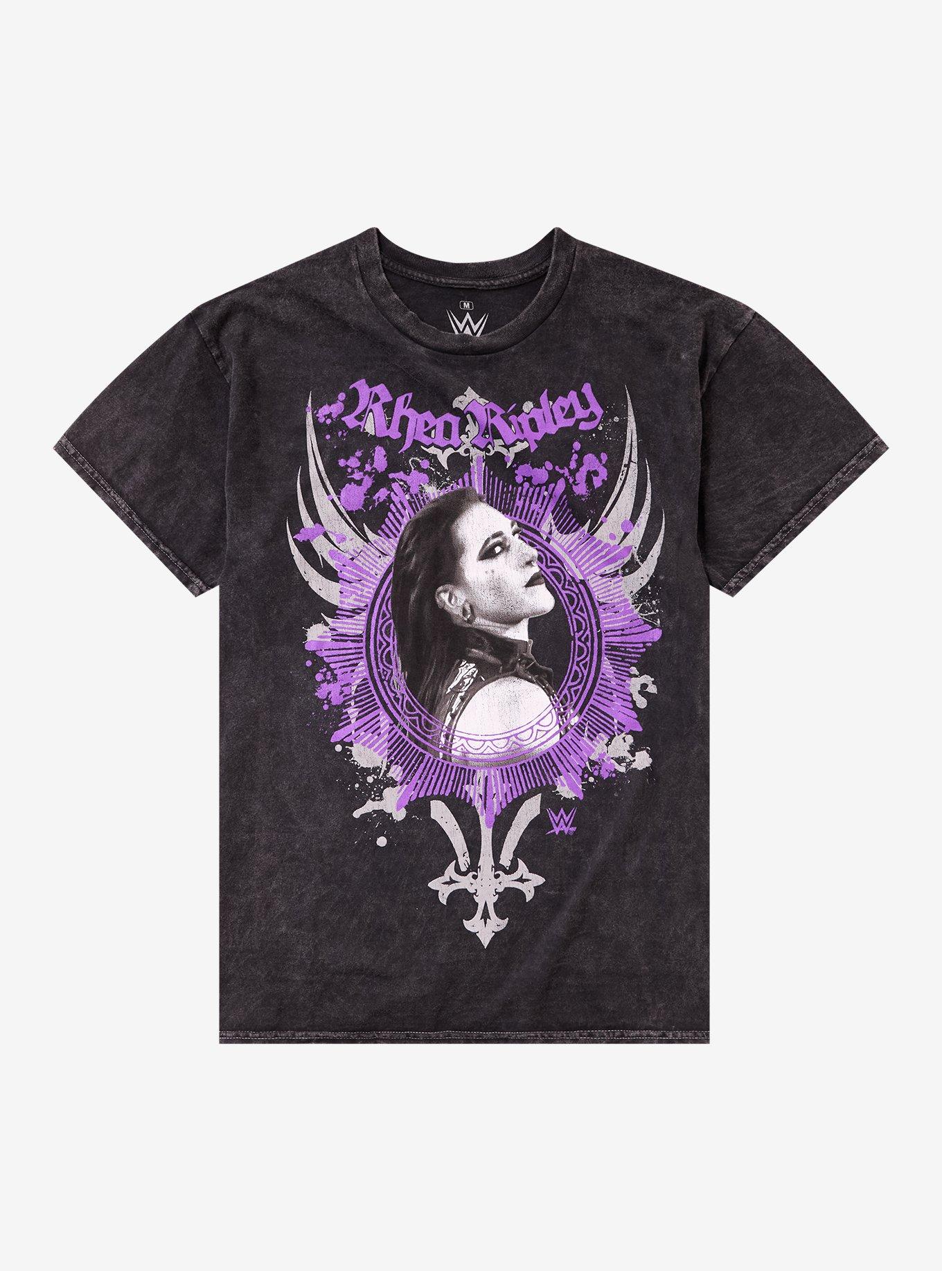 WWE Rhea Ripley Mineral Wash T-Shirt, , hi-res