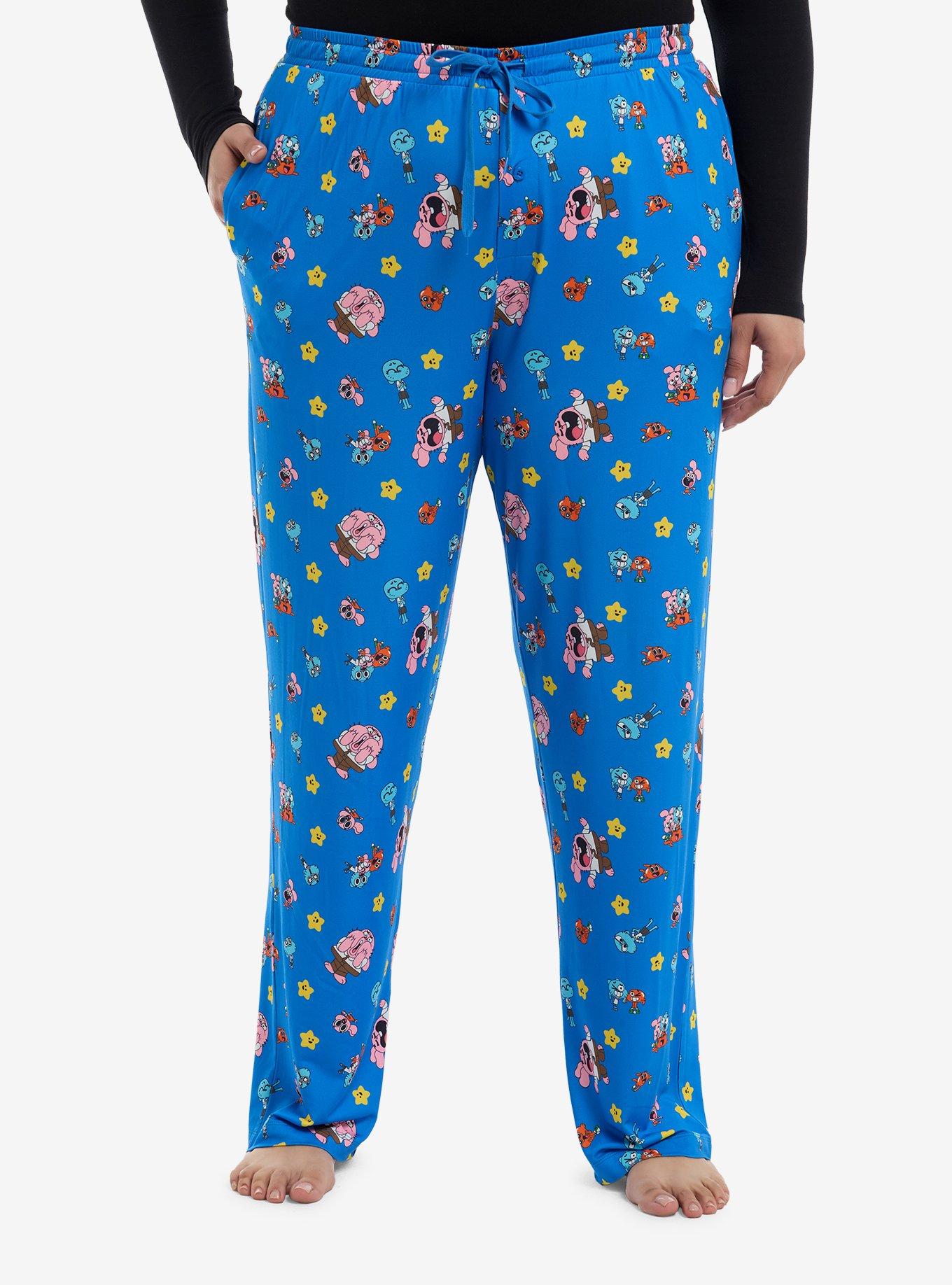 The Amazing World Of Gumball Character Pajama Pants Plus Size, , hi-res