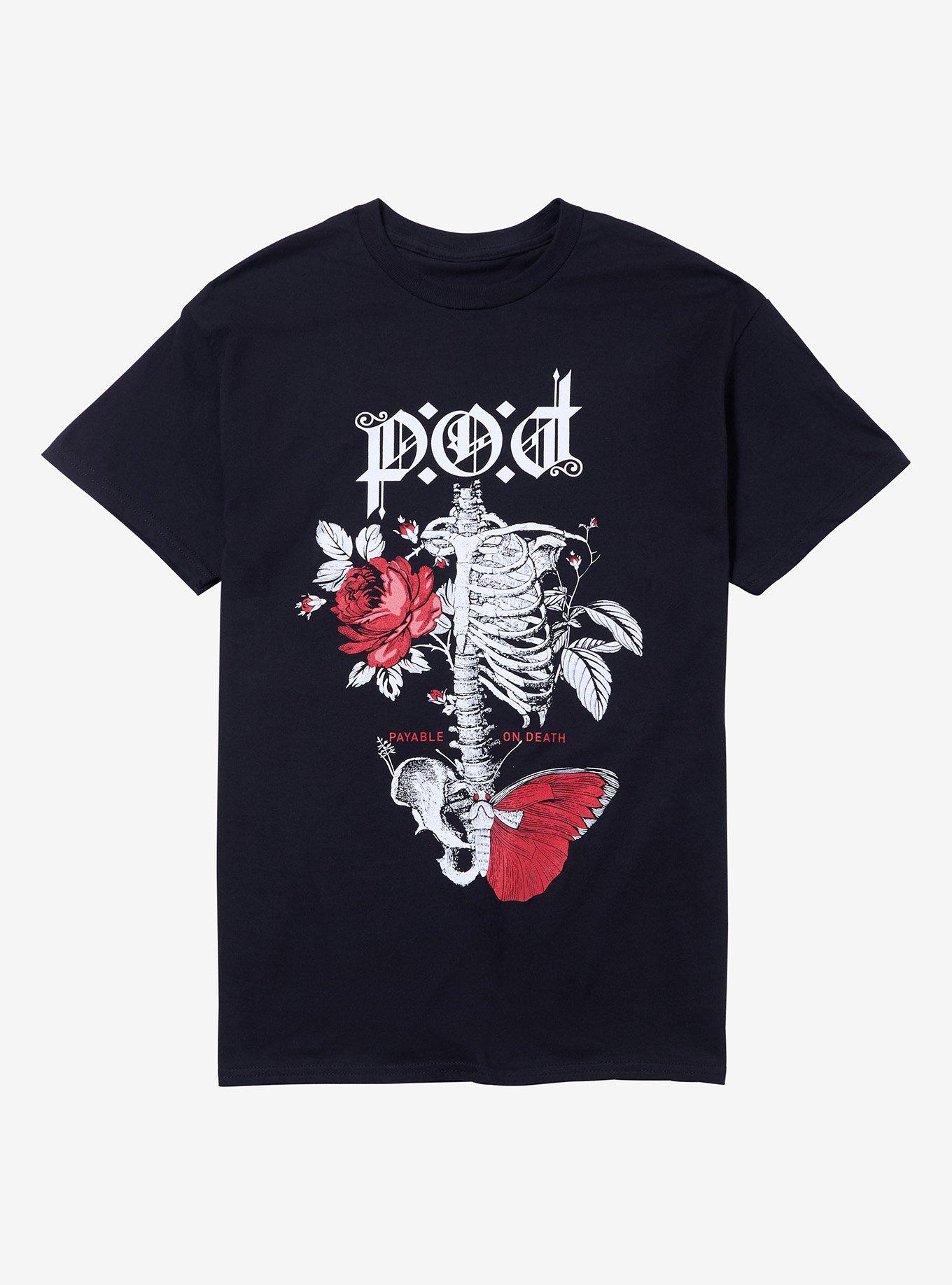 P.O.D. Floral Skeleton T-Shirt, , hi-res