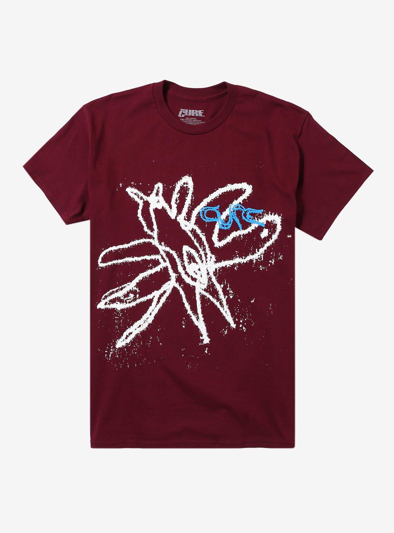 The Cure Wish Maroon T-Shirt, , hi-res