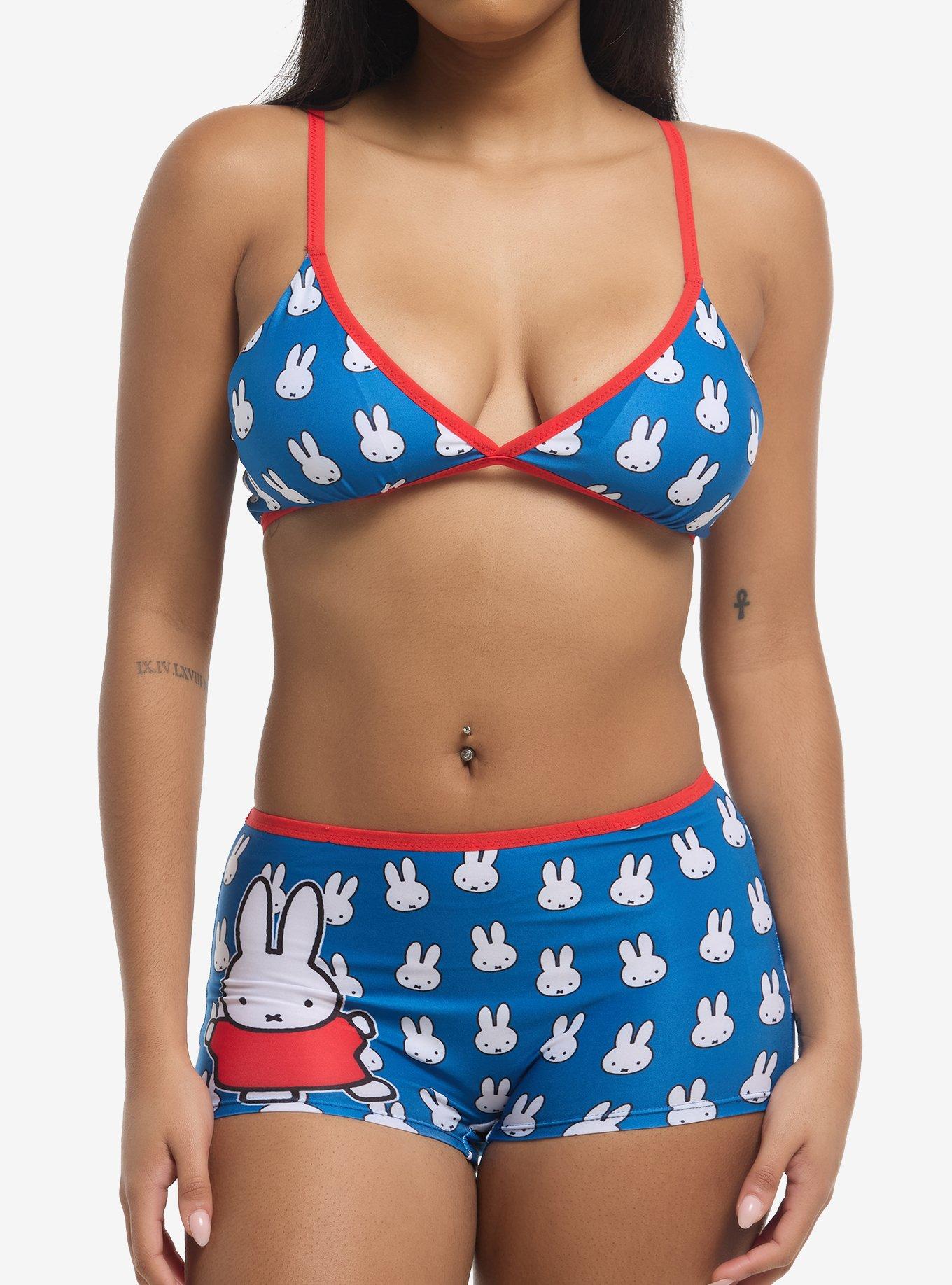 Miffy Face Bra & Boyshort Panty Set, , hi-res
