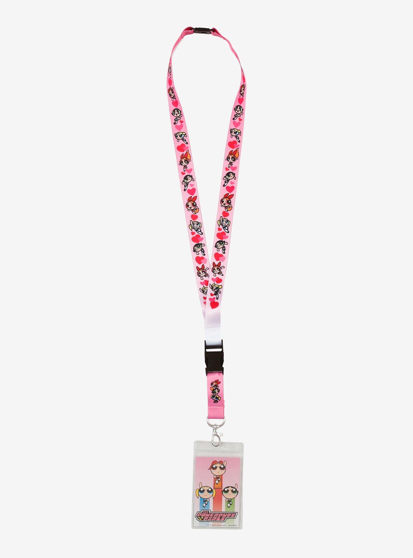The Powerpuff Girls Trio Hearts Lanyard, , hi-res
