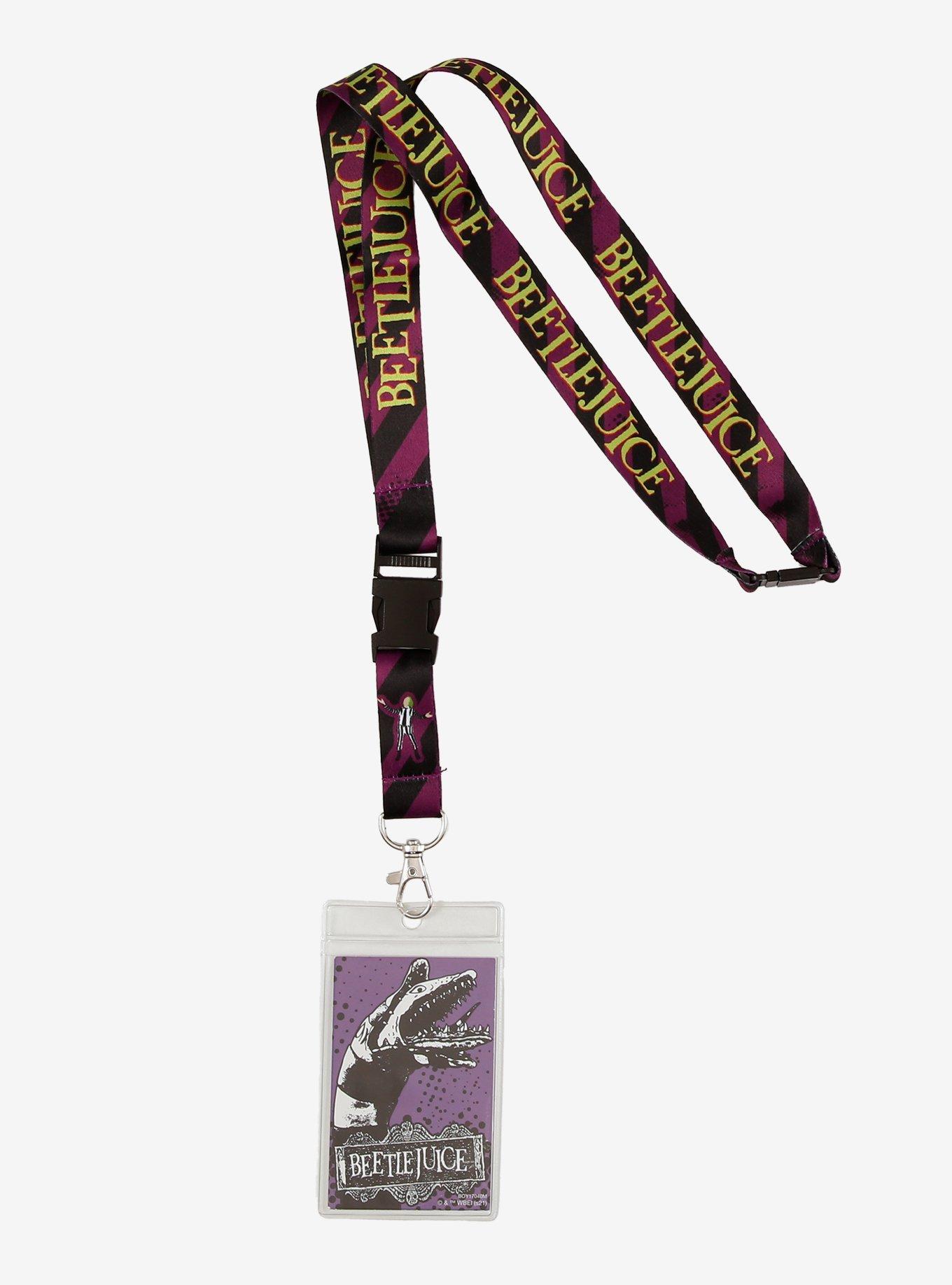 Beetlejuice Stripe Lanyard, , hi-res