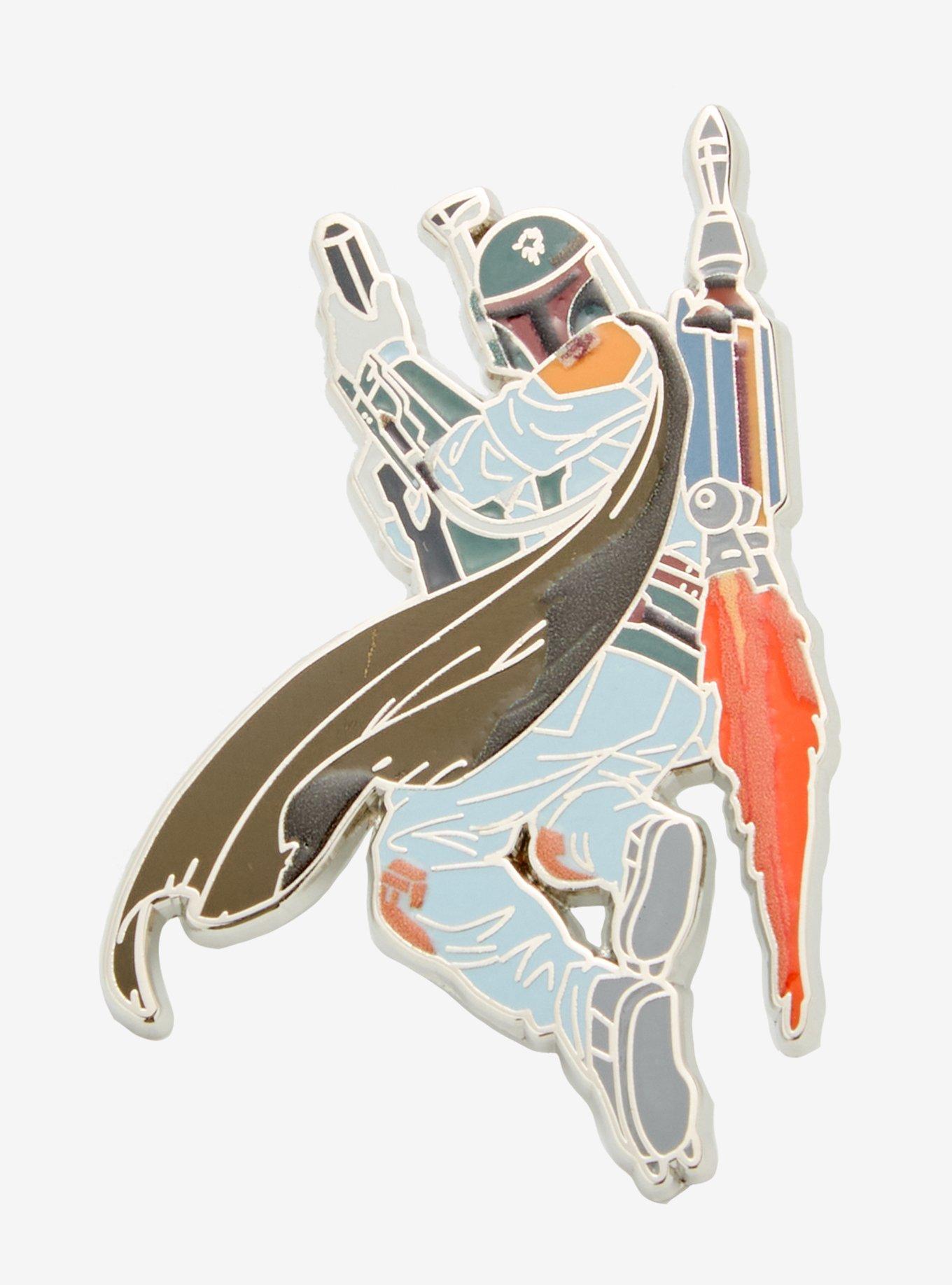Star Wars Boba Fett Enamel Pin, , hi-res