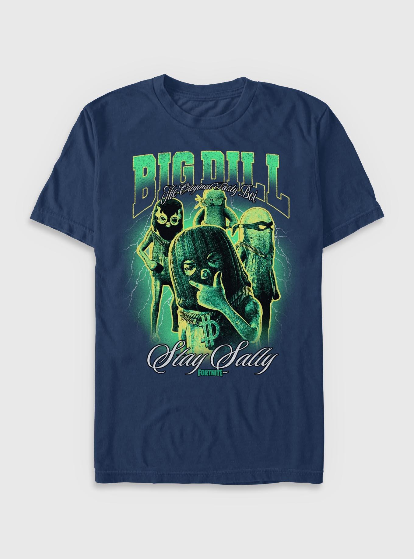 Fortnite Big Dill Stay Salty Garment-Dyed T-Shirt, TRUENAVY, hi-res