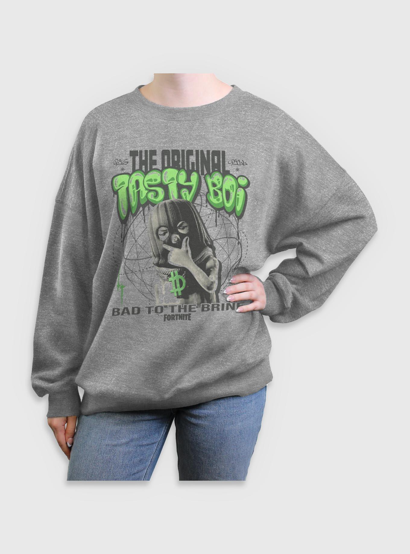 Fortnite Bad Brine Girls Oversized Sweatshirt