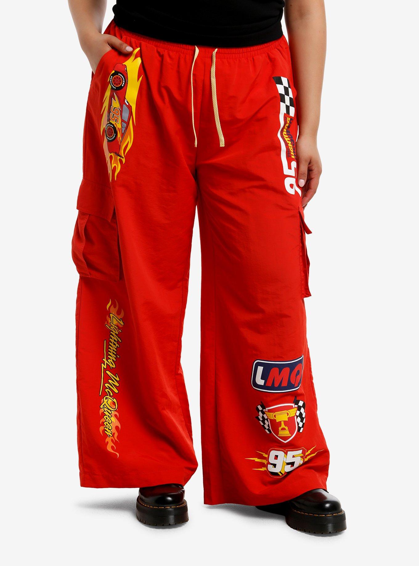 Disney Pixar Cars Lightning McQueen Girls Nylon Cargo Pants Plus Size, , hi-res