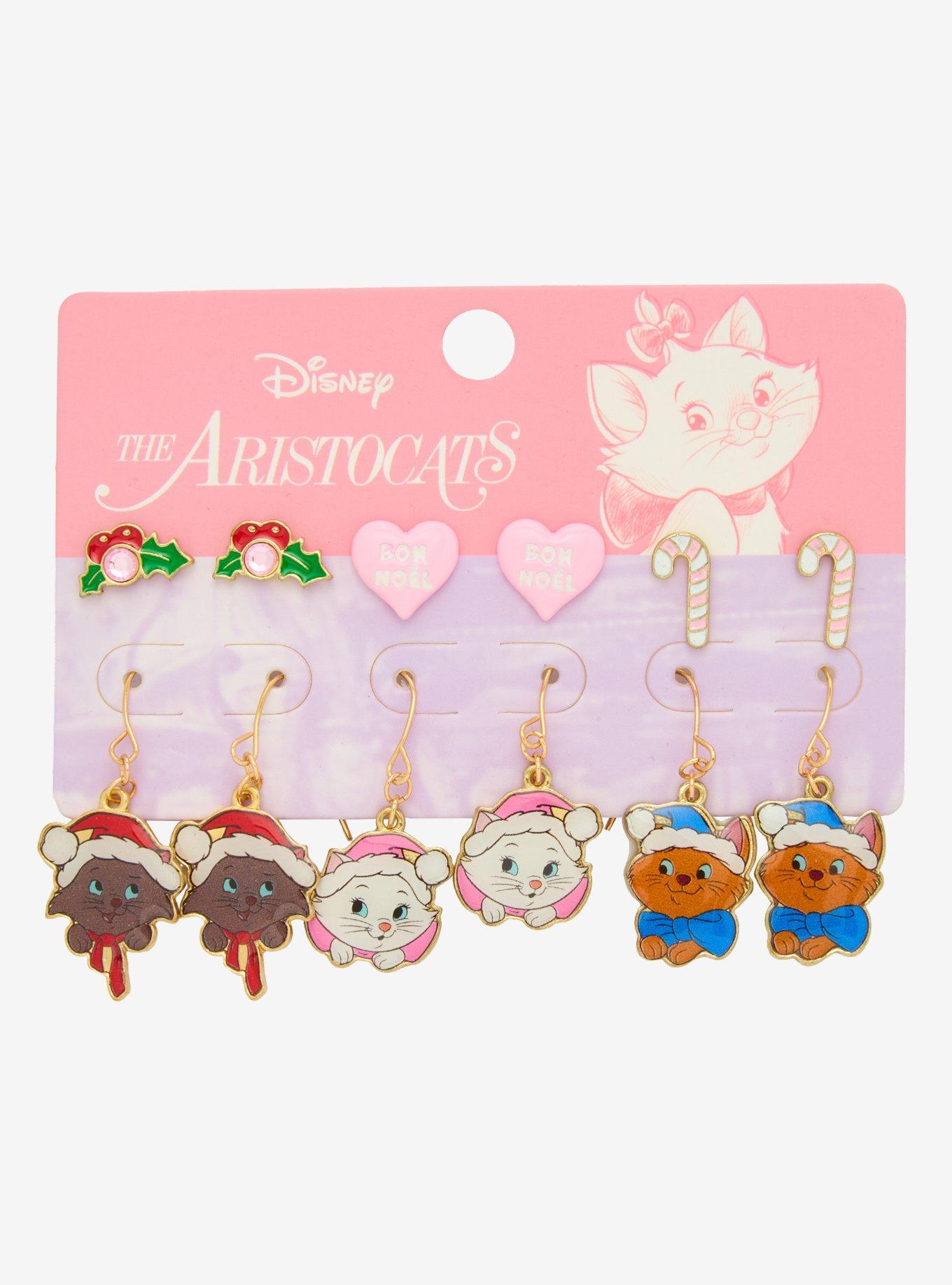 Disney The Aristocats Holiday Earring Set, , hi-res