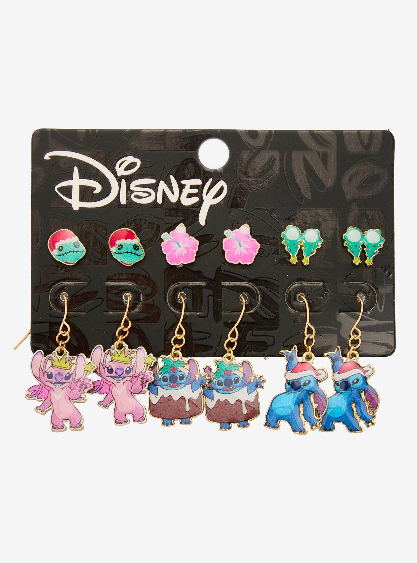 Disney Stitch Holiday Earring Set, , hi-res