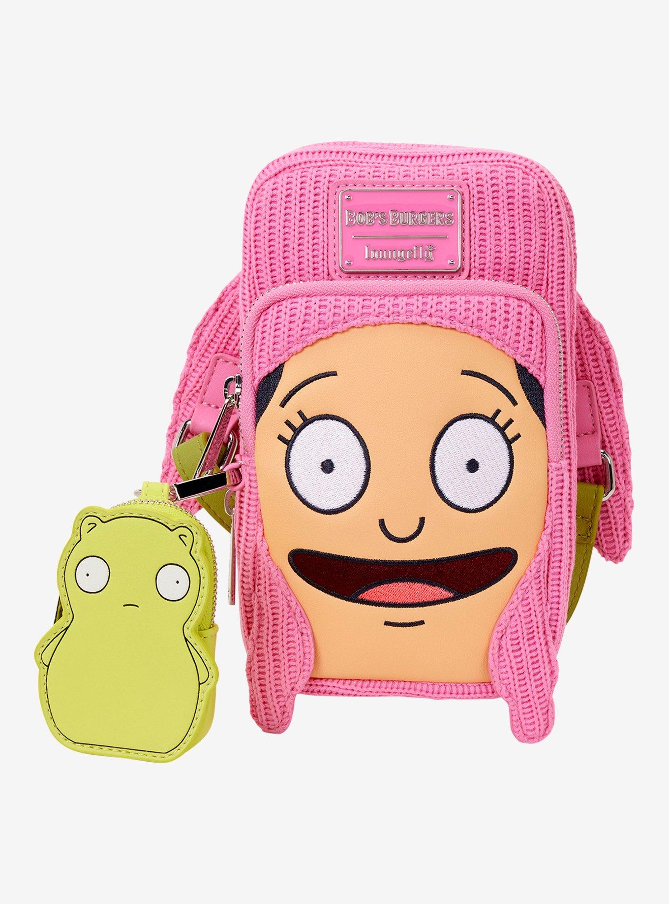 Loungefly Bob's Burgers Louise Figural Crossbody Bag with Glow-in-the-Dark Coin Purse, , hi-res
