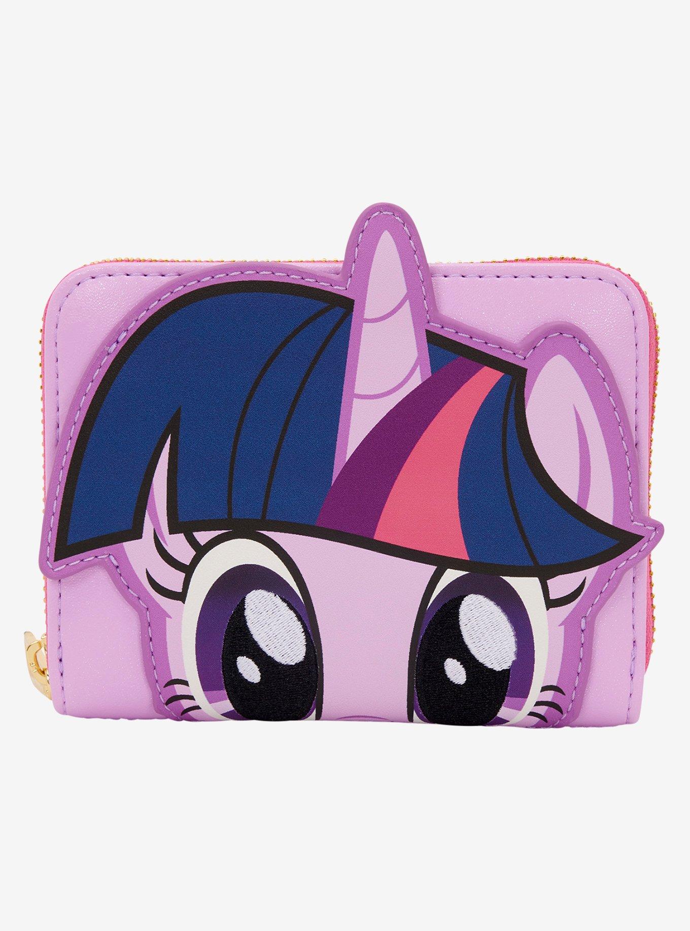 Loungefly My Little Pony Twilight Sparkle Peeking Glitter Small Zip Wallet, , hi-res