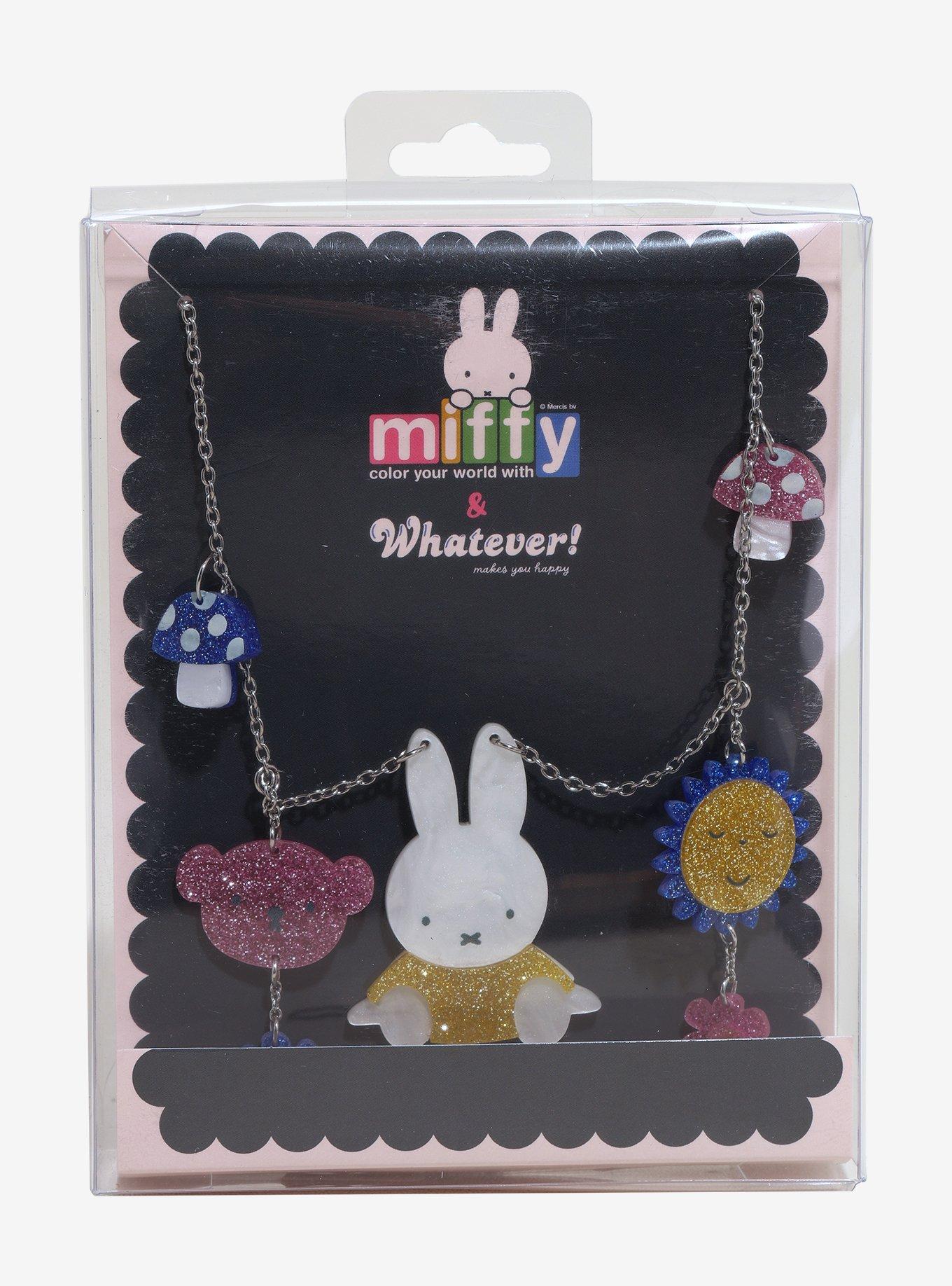 Whatever! Makes You Happy Miffy Charm Necklace, , hi-res