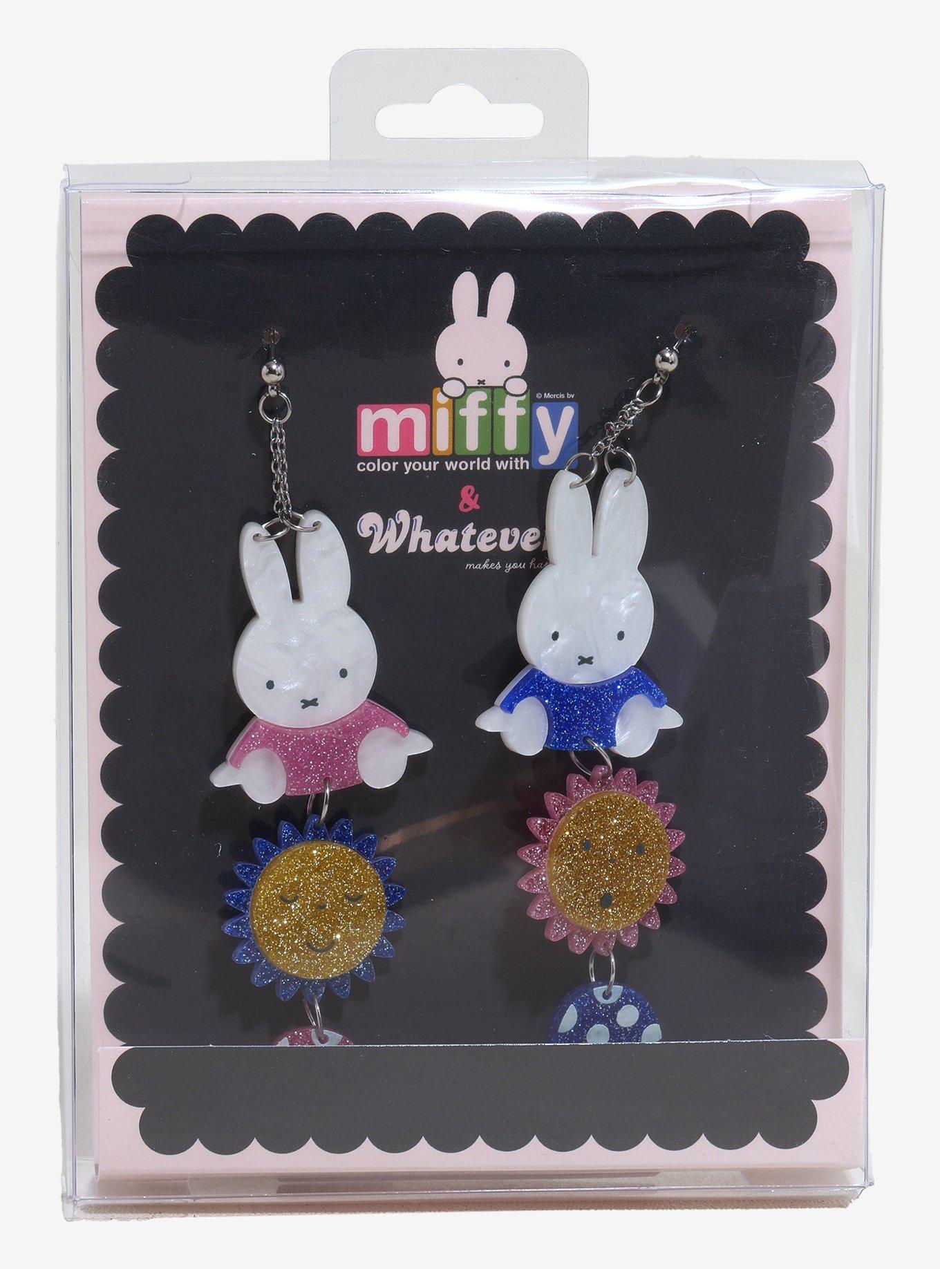 Whatever! Makes You Happy Miffy Mismatch Earrings, , hi-res
