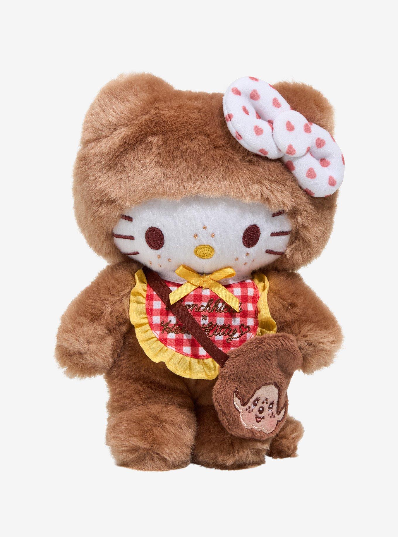 Monchhichi X Hello Kitty Gingham Bib Plush, , hi-res