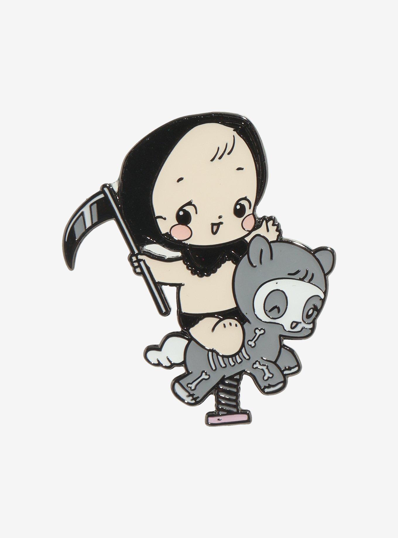 Baby Grim Reaper Enamel Pin By Vampire Valentine Hot Topic Exclusive, , hi-res