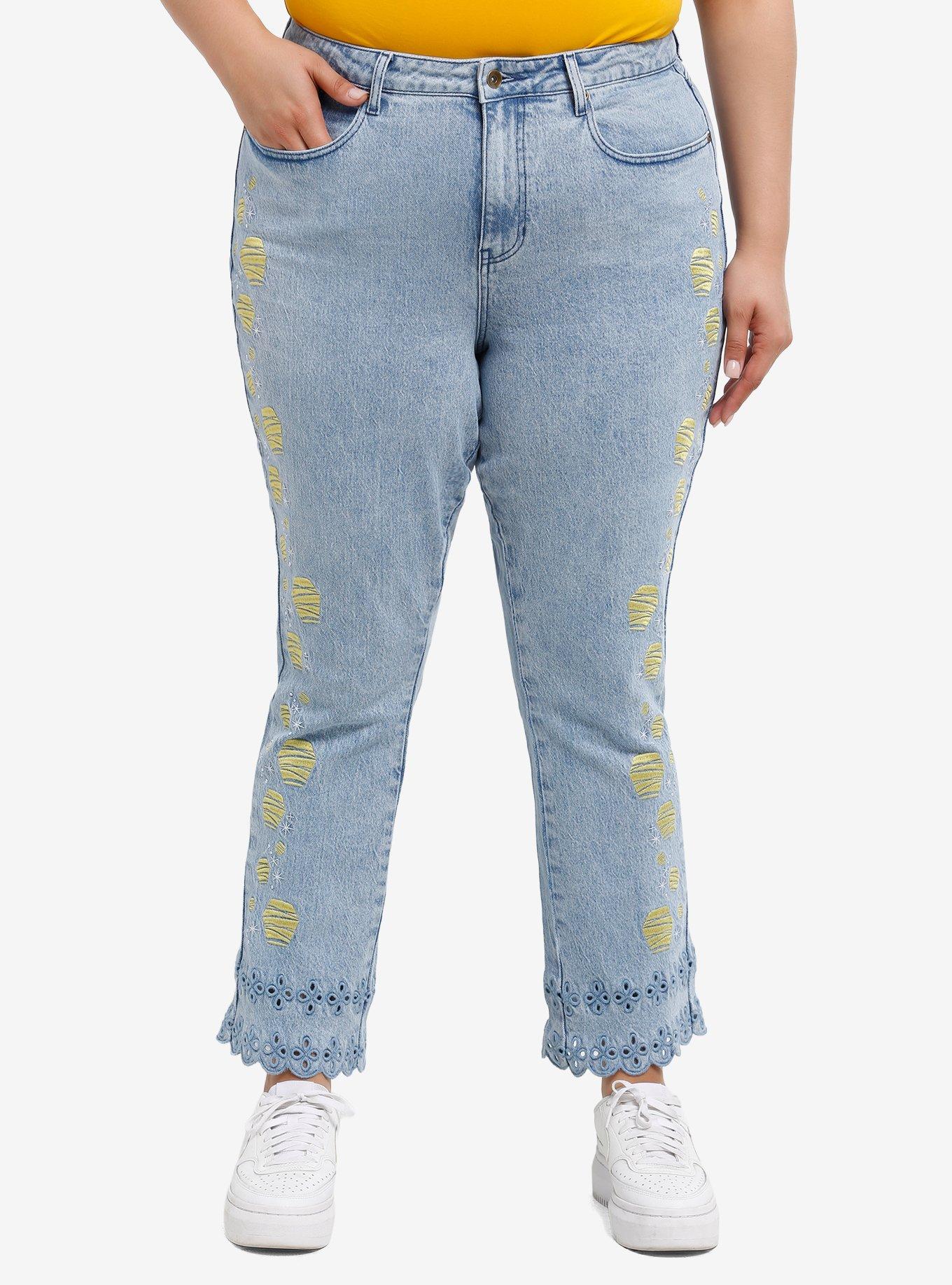 Her Universe Disney Tangled Lantern Straight Leg Jeans Plus Size Her Universe Exclusive, , hi-res