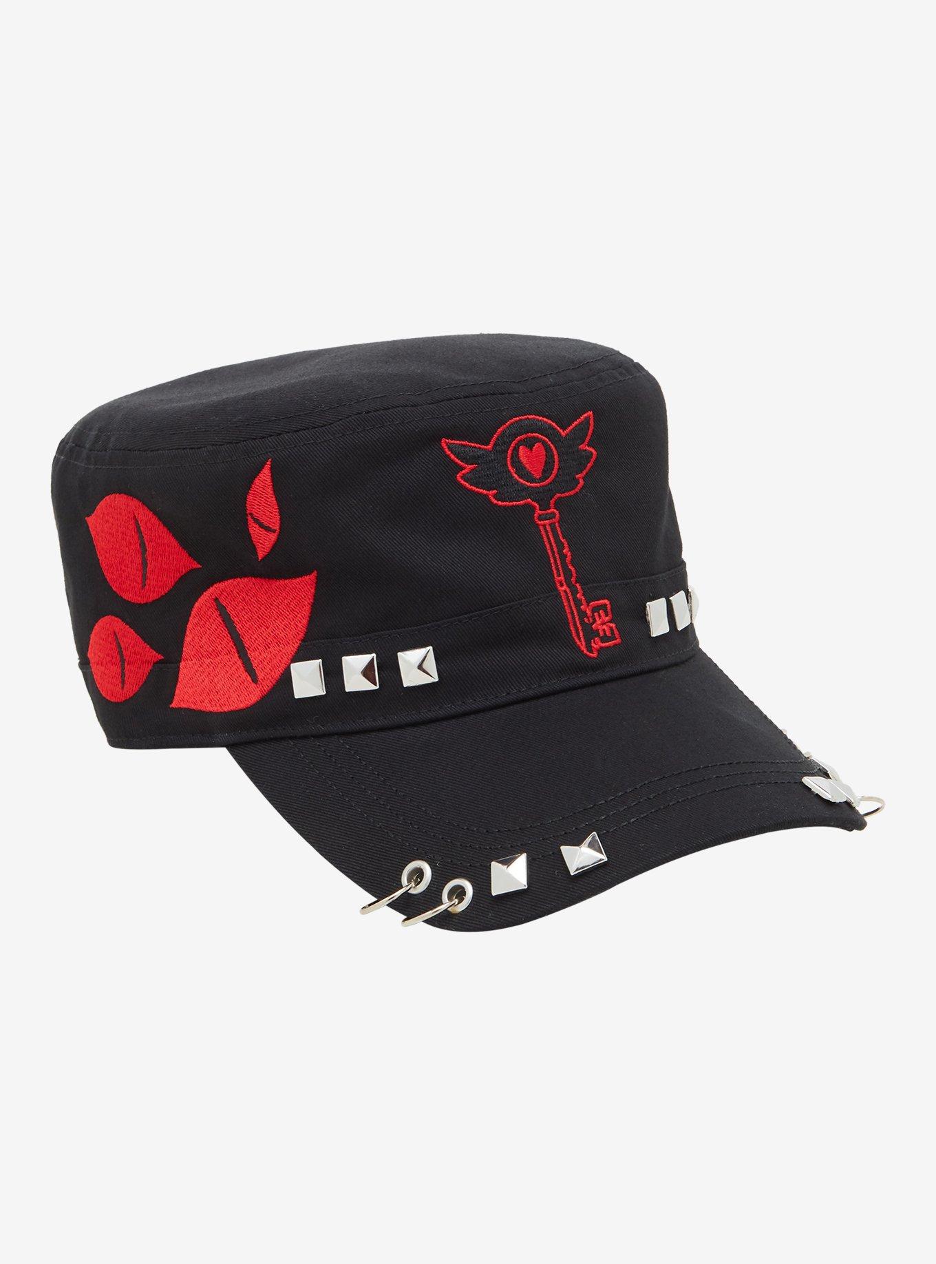 Hazbin Hotel Grommet Hardware Stud Cadet Hat, , hi-res