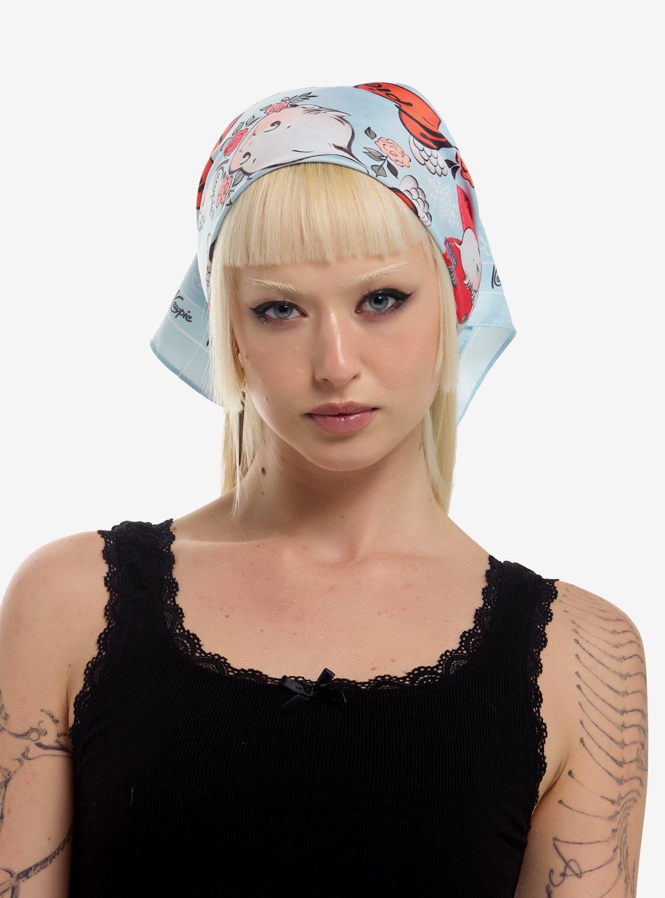 Kewpie Paisley Satin Hair Scarf, , hi-res