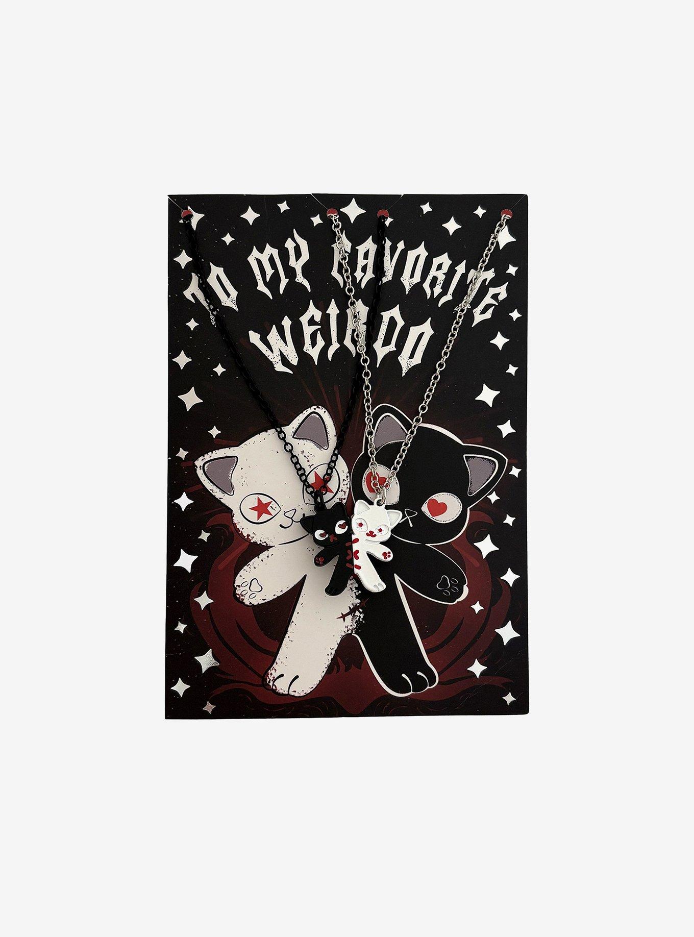 Weirdo Kitty Magnetic Best Friend Necklace Set, , hi-res