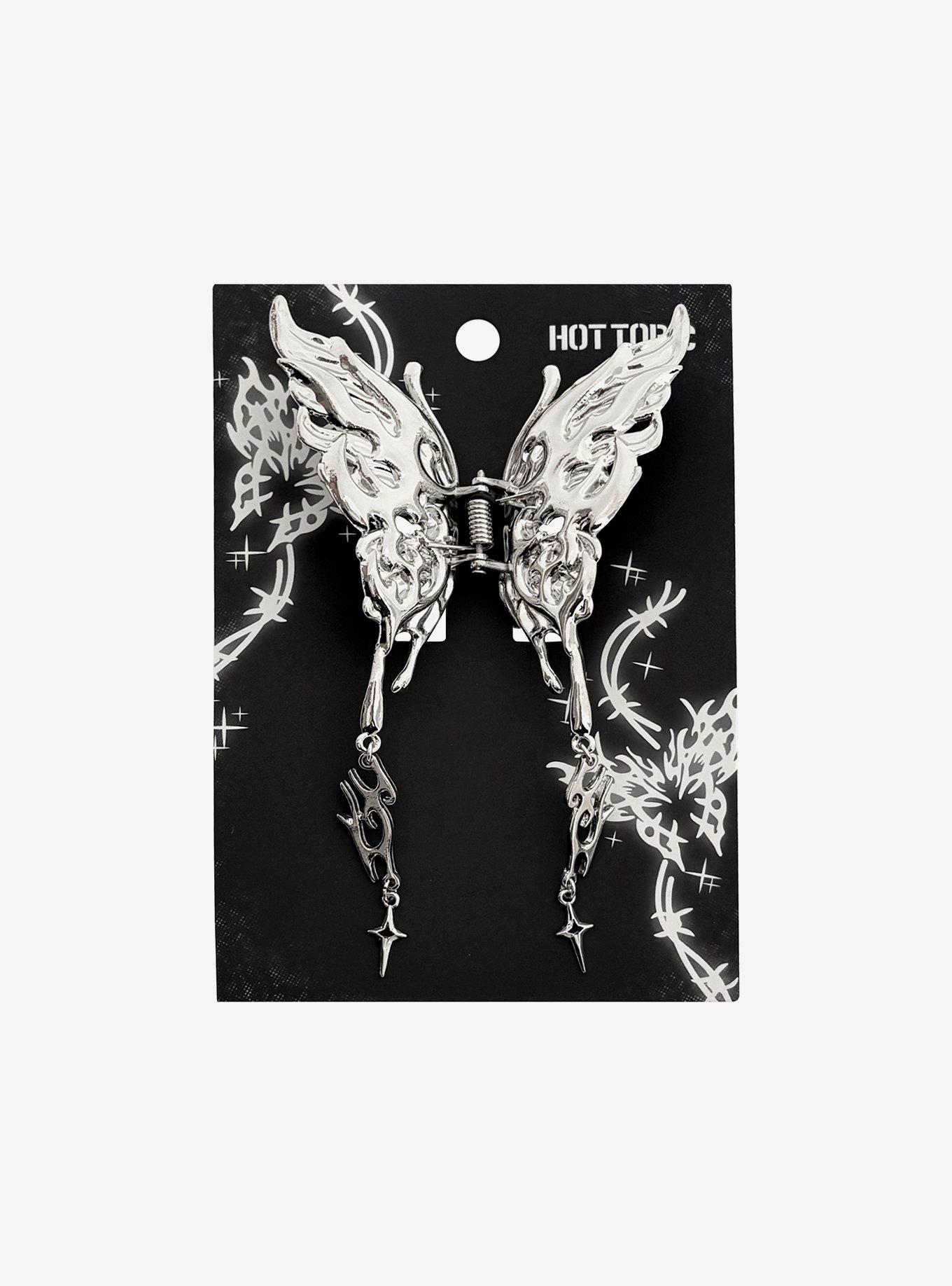 Cyber Butterfly Claw Hair Clip, , hi-res