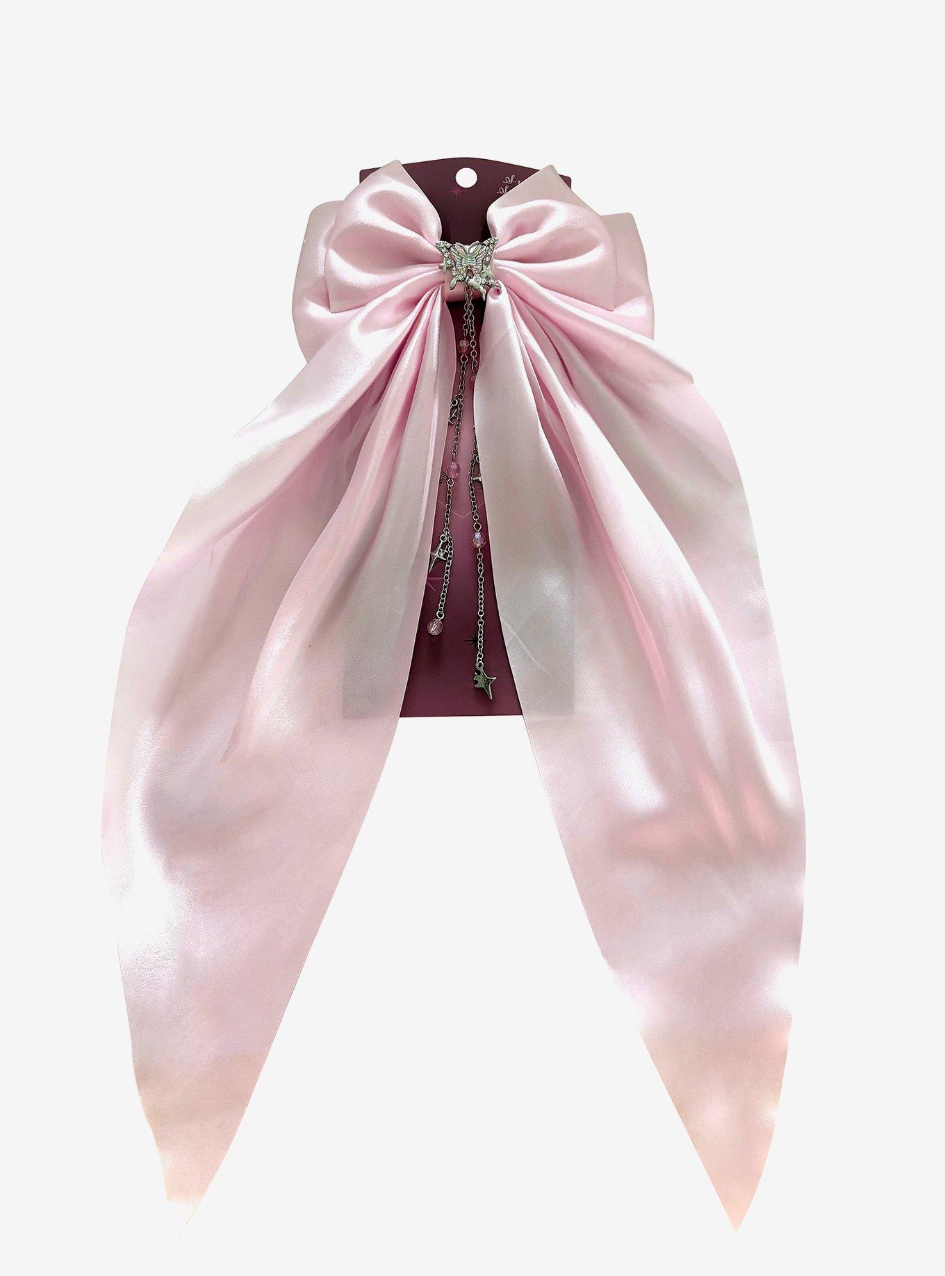 Sweet Society Jeweled Butterfly Pink Hair Bow, , hi-res
