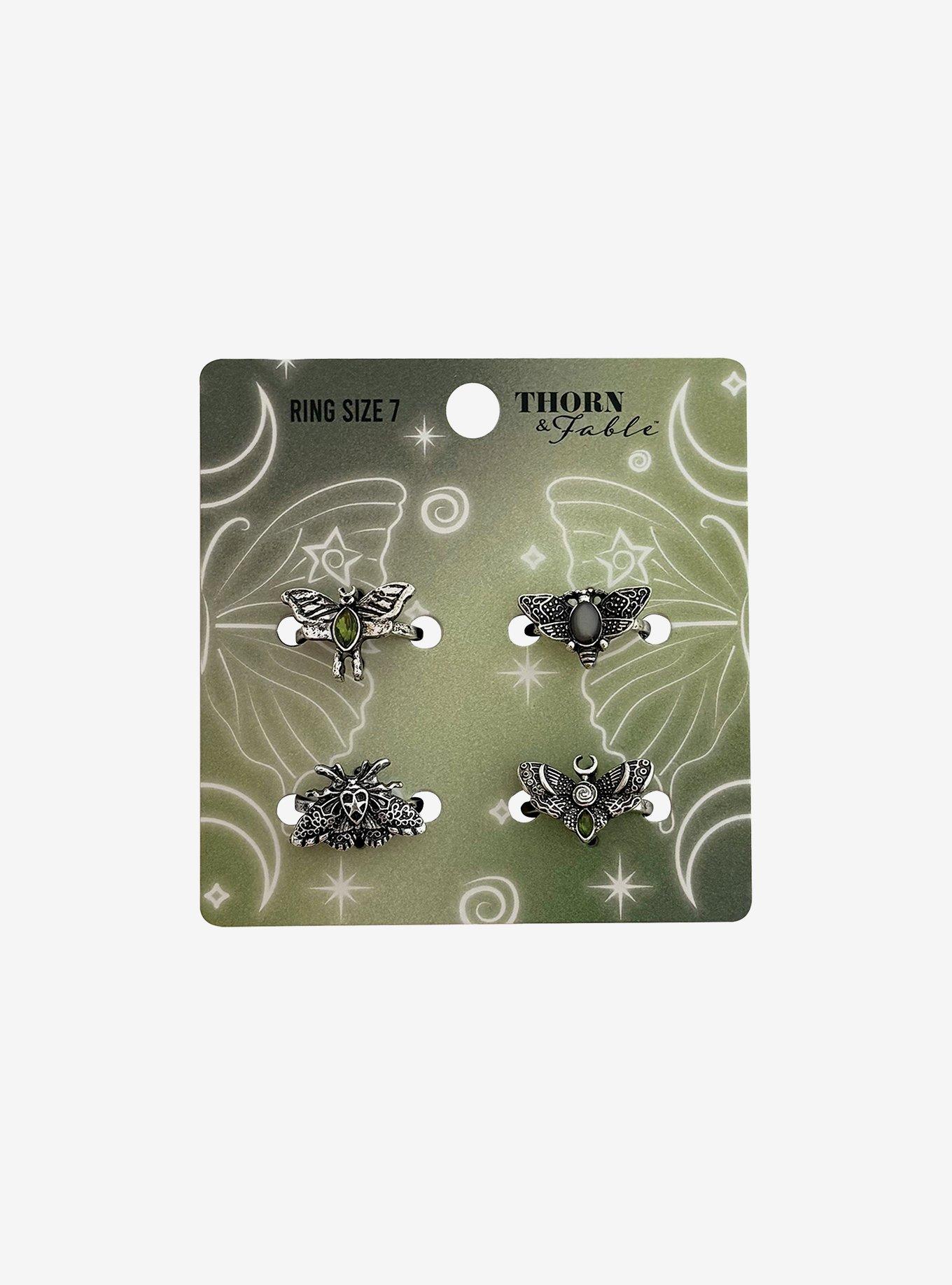 Thorn & Fable Moth Ring Set, , hi-res