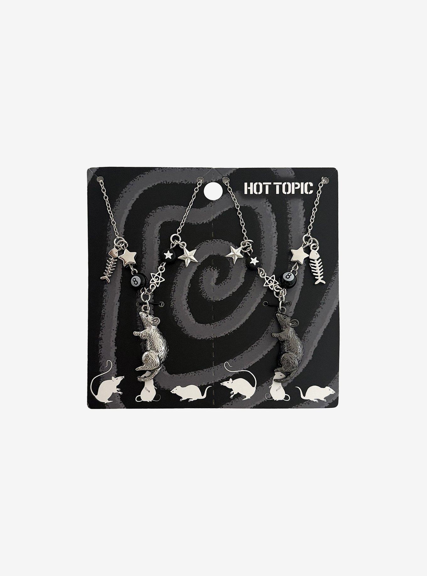 Rat Star Charm 8-Ball Best Friend Necklace Set, , hi-res