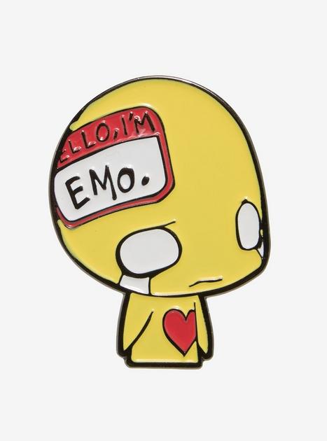◯ ♚﻿♛︎ㄘぴฅ♕♔ Pon And Zi I'm Emo Enamel Pin | Hot Topic