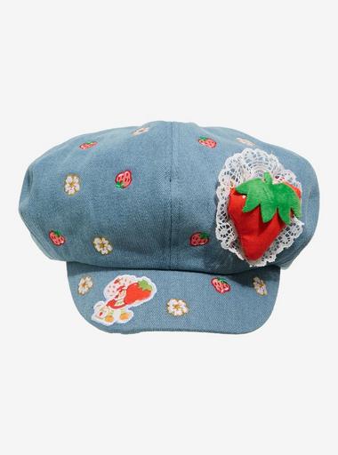 Strawberry Shortcake Strawberry Denim Cabbie Hat | Hot Topic