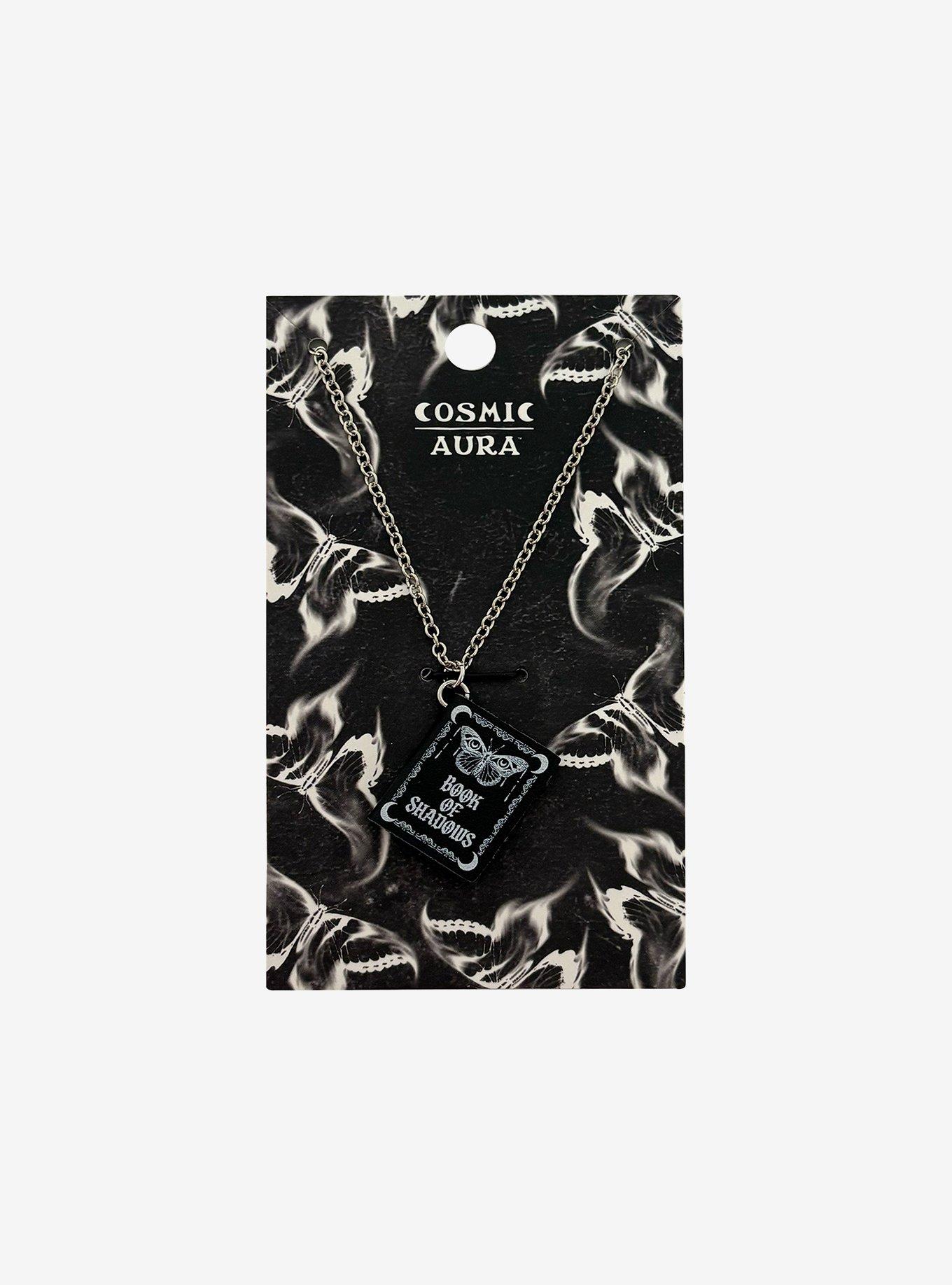 Cosmic Aura Book Of Shadows Pendant Necklace, , hi-res
