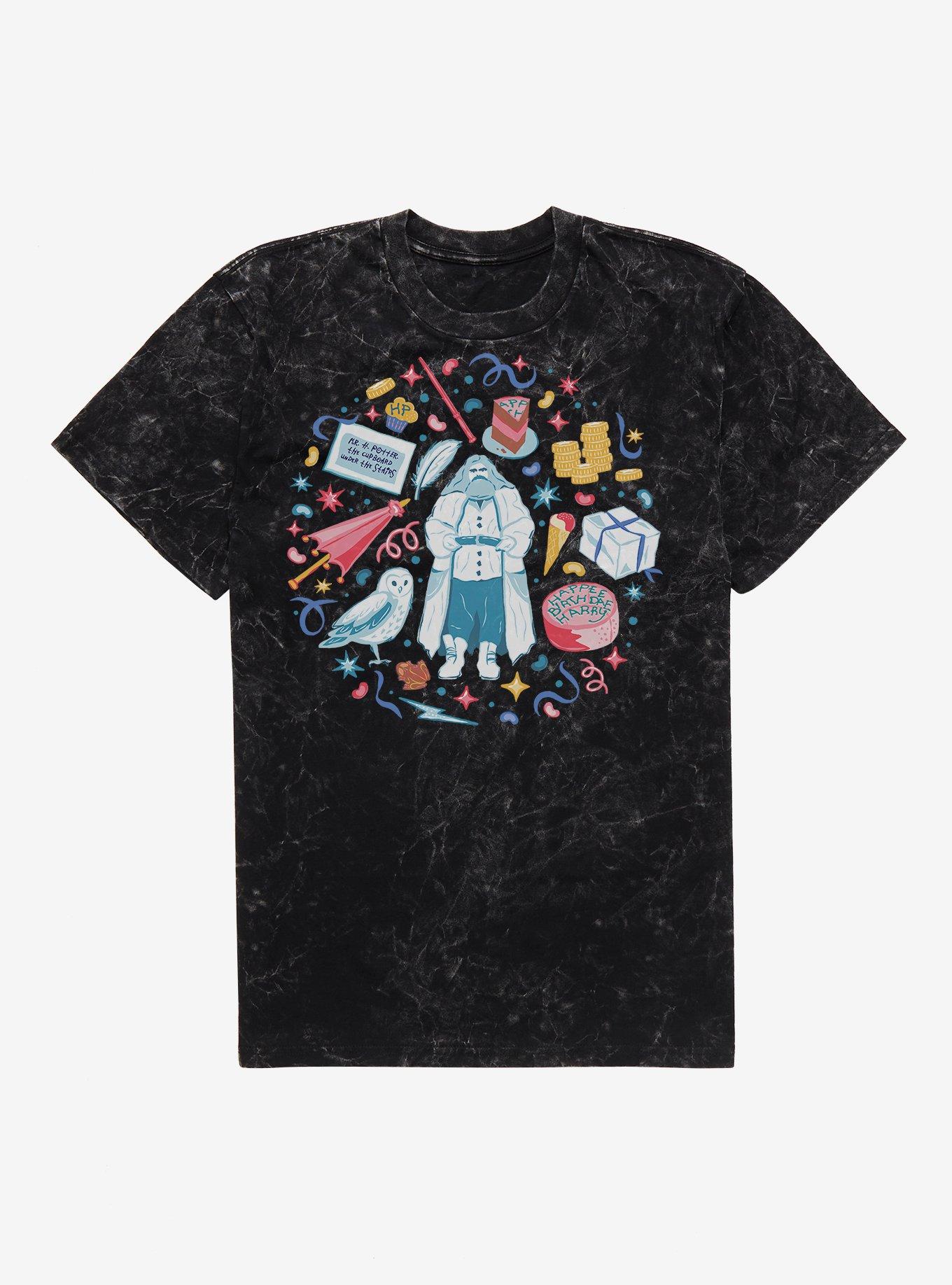 Harry Potter Hagrid Happy Birthday Mineral Wash T-Shirt, , hi-res