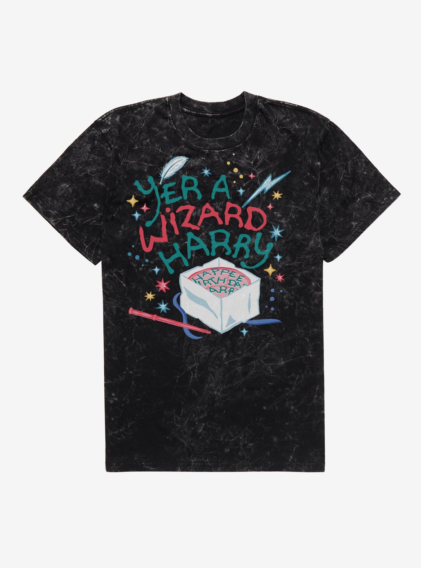 Harry Potter Yer A Wizard Cake Mineral Wash T-Shirt, , hi-res