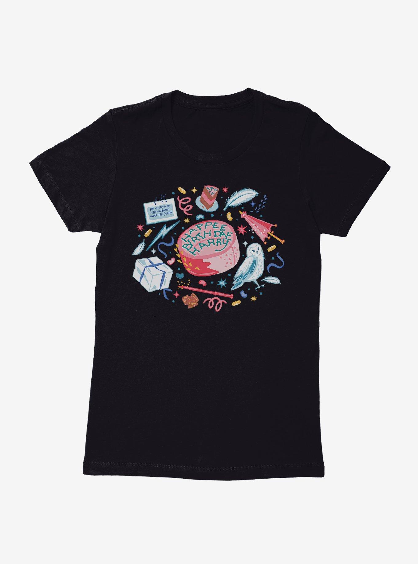 Harry Potter Happee Birthdee Cake Womens T-Shirt, , hi-res