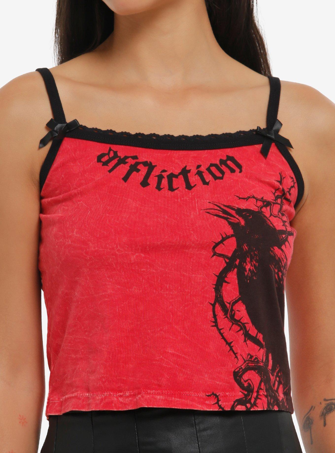 Affliction Crow Girls Crop Cami, , hi-res
