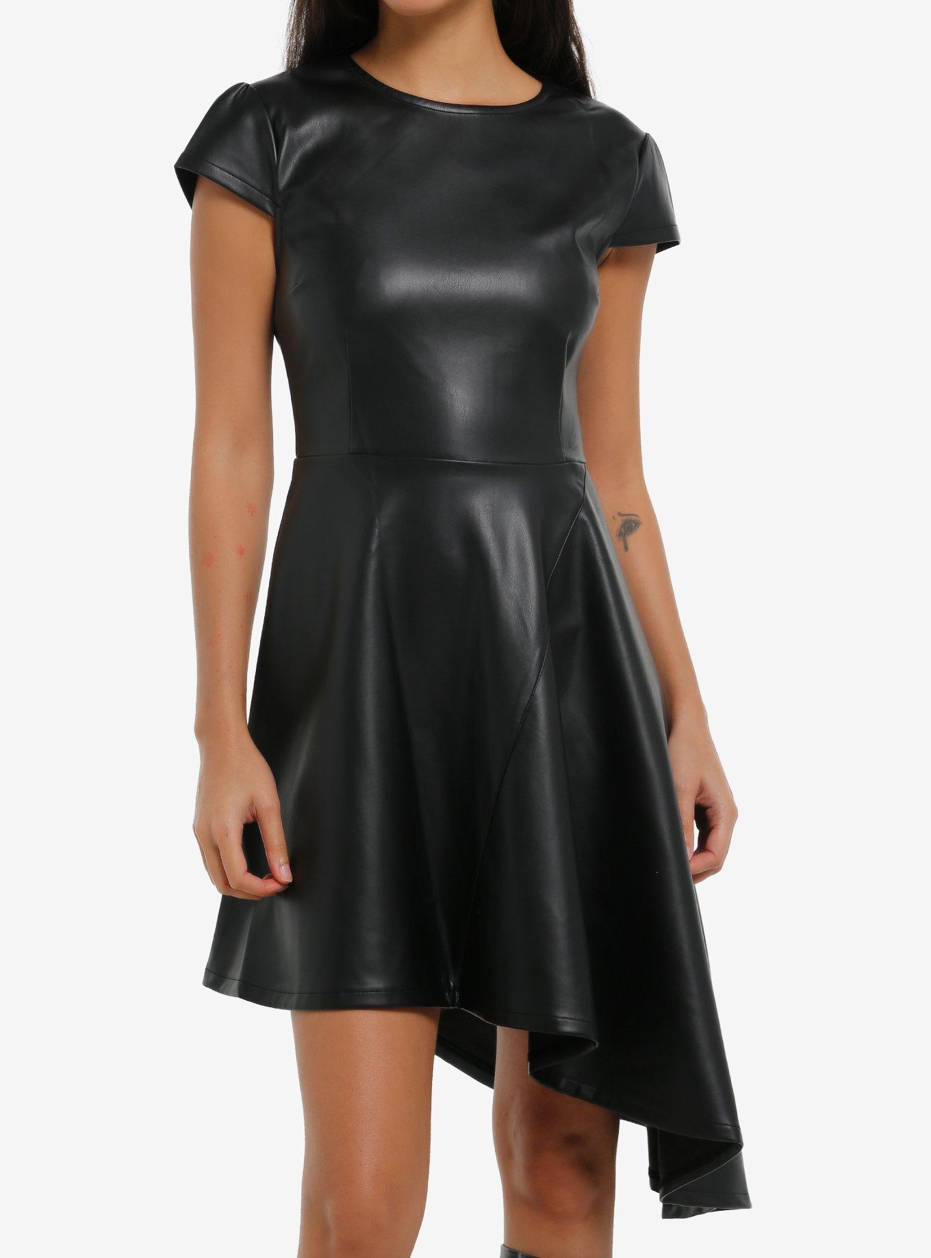 leather bridesmaid dress Faux Leather Flower Dress main image 0