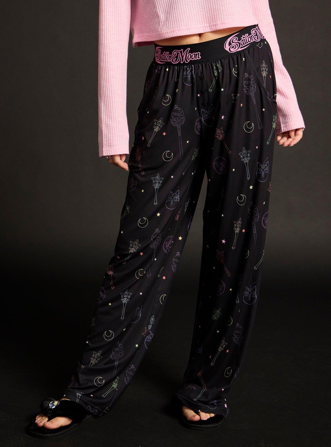 Pretty Guardian Sailor Moon Luna-P Ball Icons Pajama Pants, , hi-res