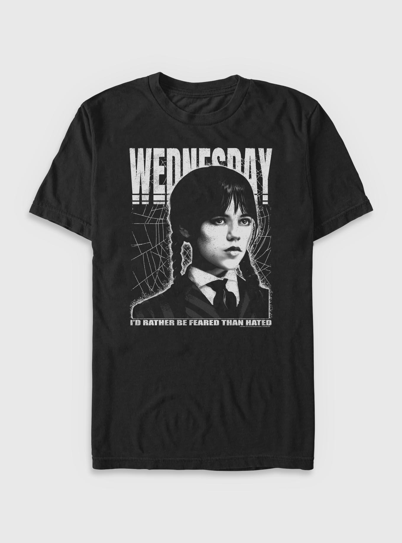 Wednesday Id Rather Be Feared Big & Tall, BLACK, hi-res