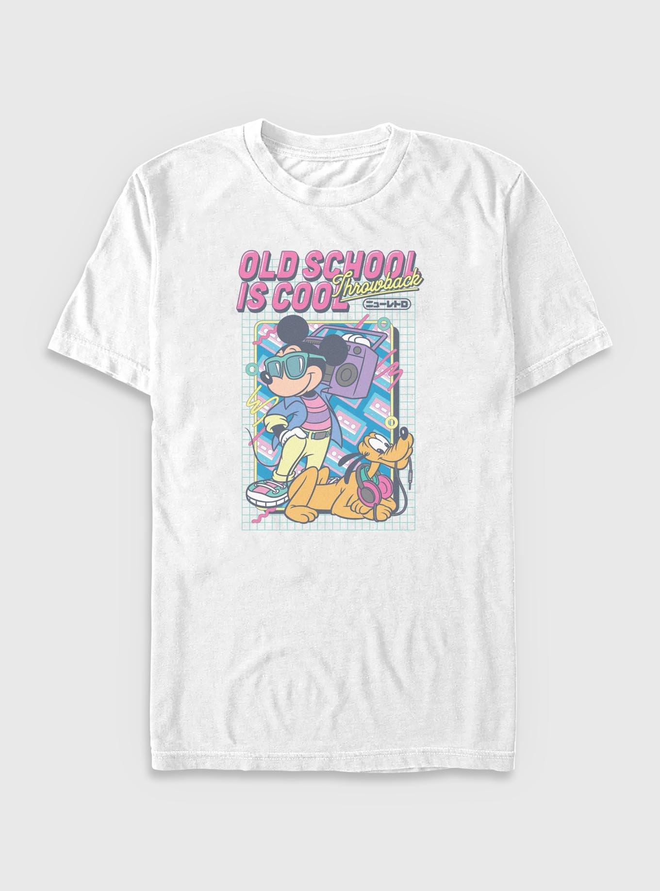 Disney Mickey Mouse Old School Is Cool Big & Tall, WHITE, hi-res