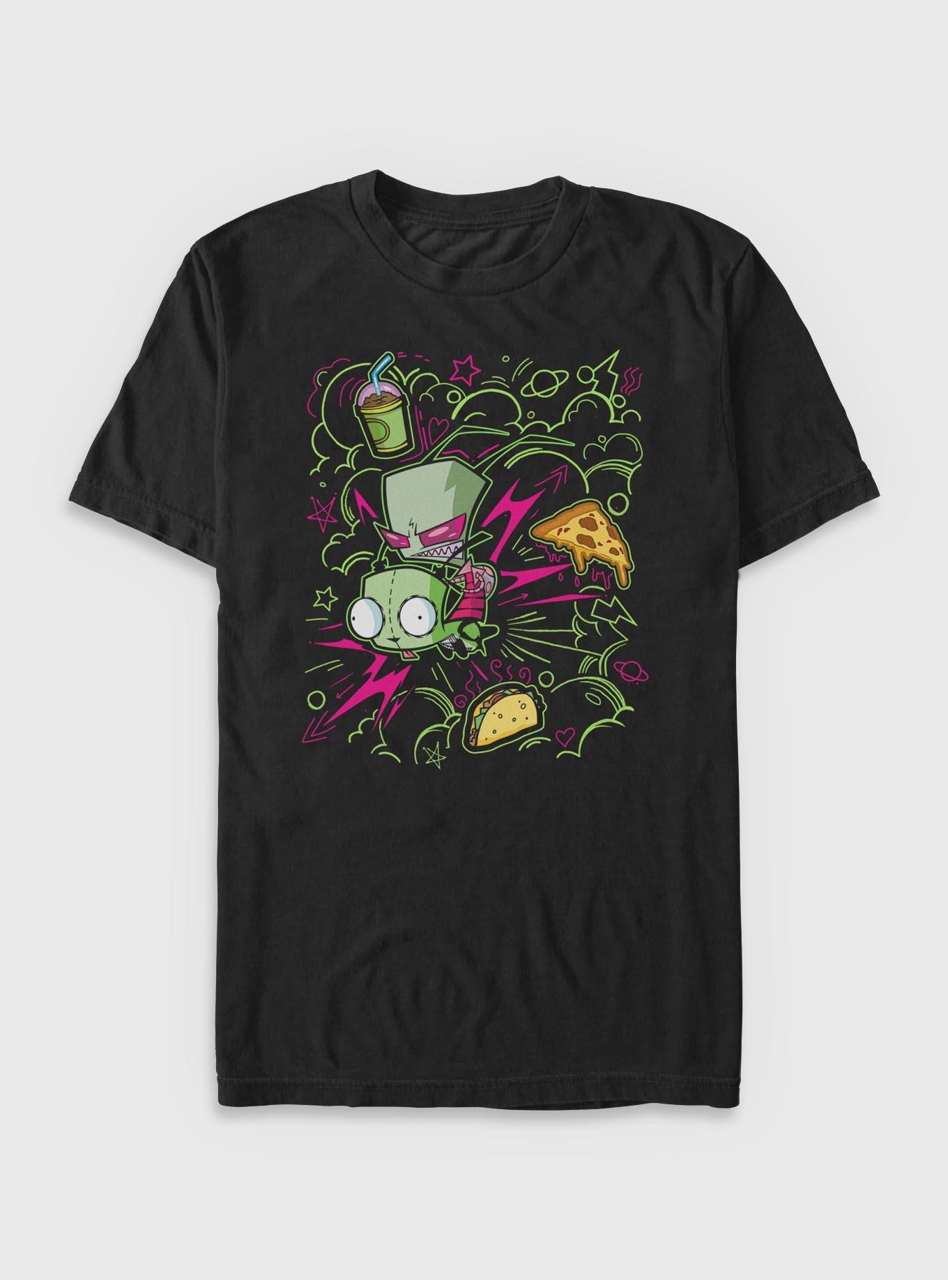 Invader Zim Doodle Zim Big & Tall, BLACK, hi-res
