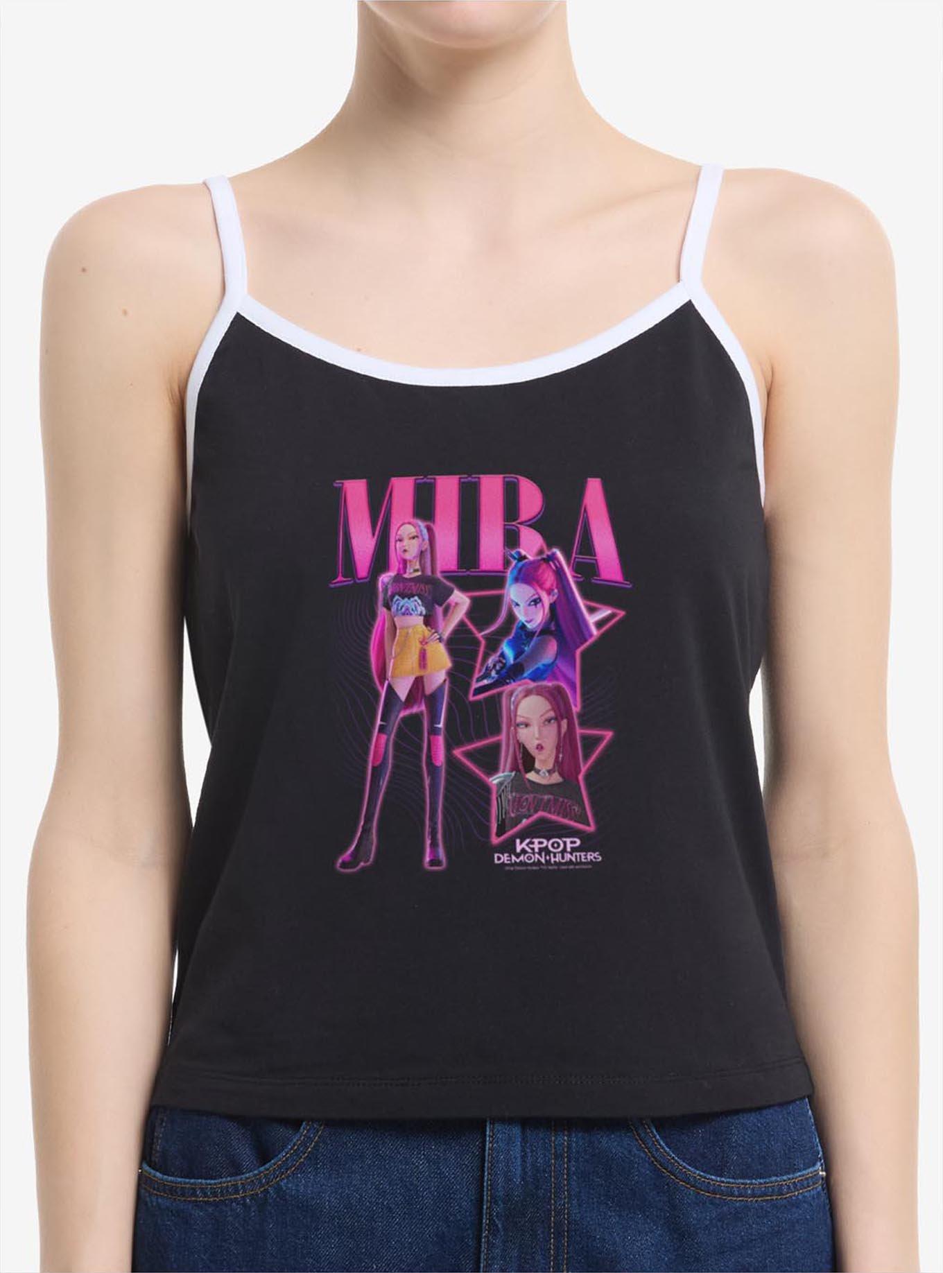 KPop Demon Hunters Mira Star Collage Womens Cami, BLACK, hi-res