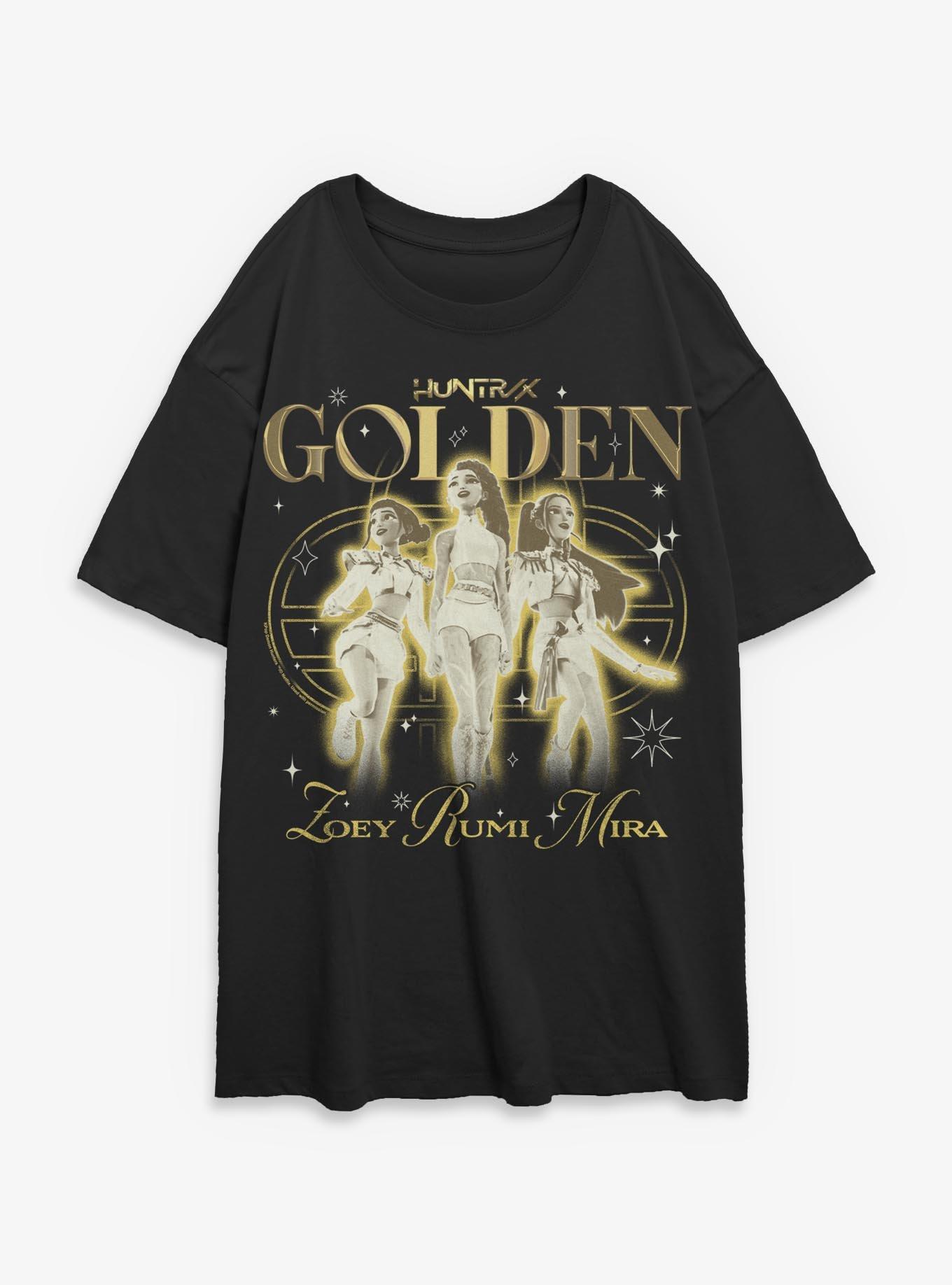 KPop Demon Hunters Huntrix Golden Trio Womens Oversized T-Shirt, , hi-res