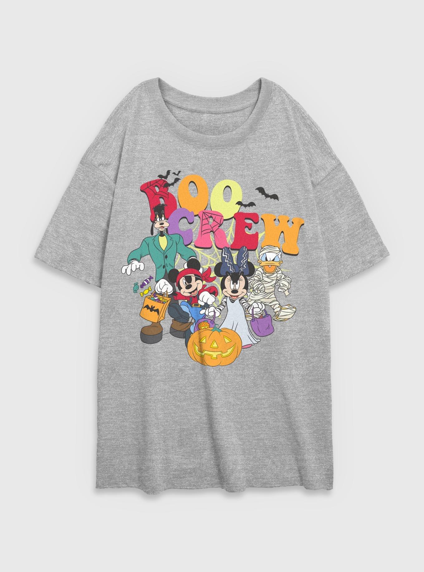 Disney Mickey Mouse Boo Crew Girls Oversized T-Shirt, ATH HTR, hi-res