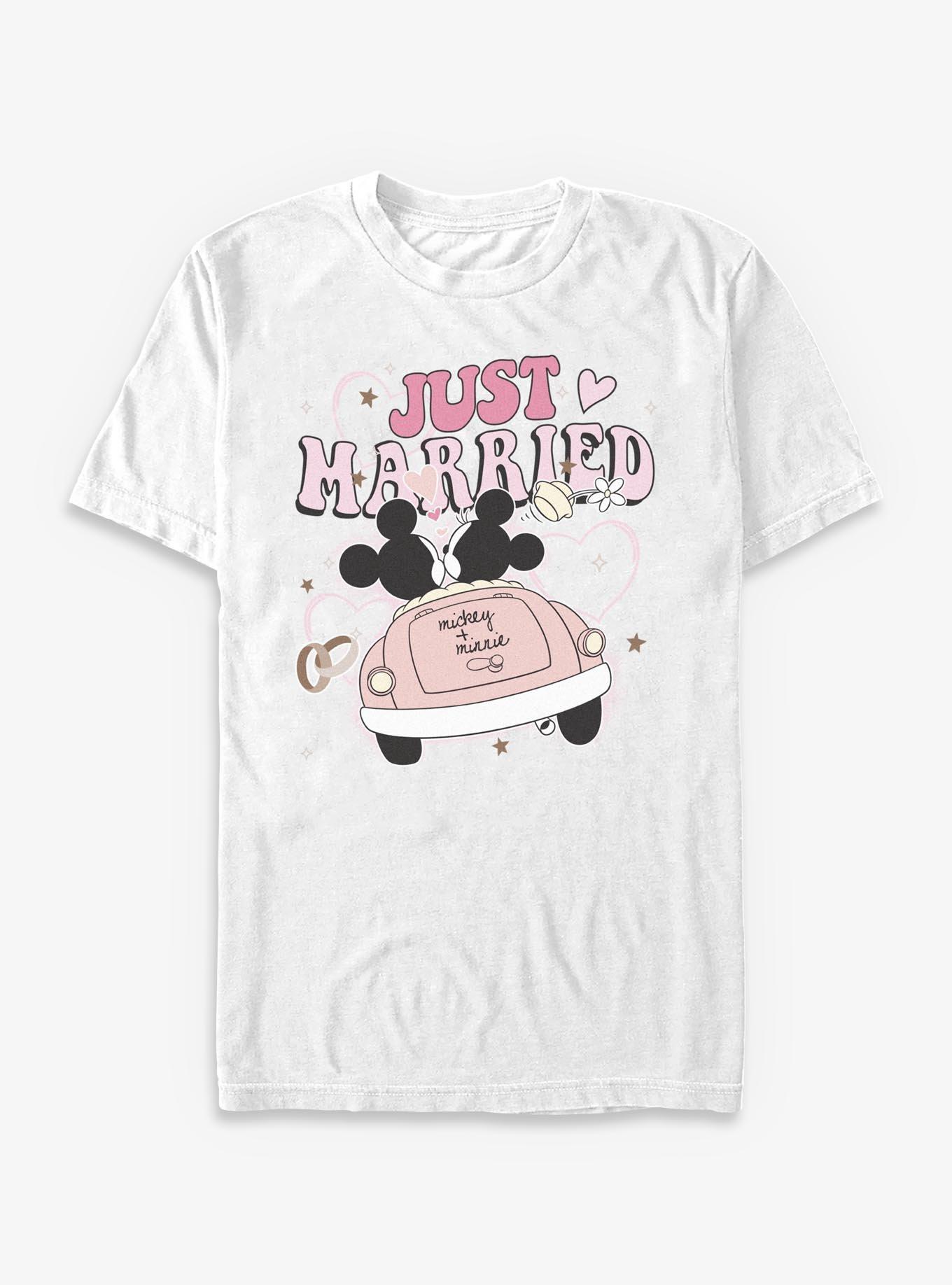 Disney Mickey Mouse & Minnie Mouse Just Married T-Shirt