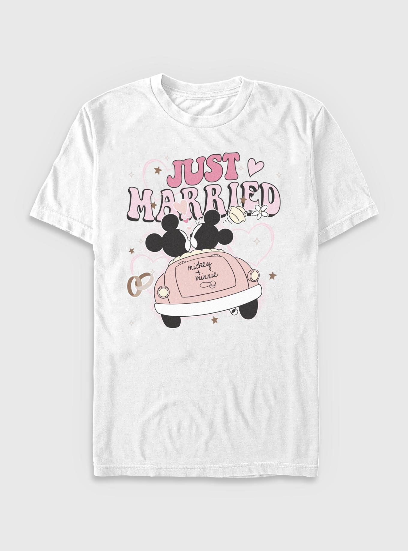 Disney Mickey Mouse & Minnie Mouse Just Married T-Shirt, , hi-res