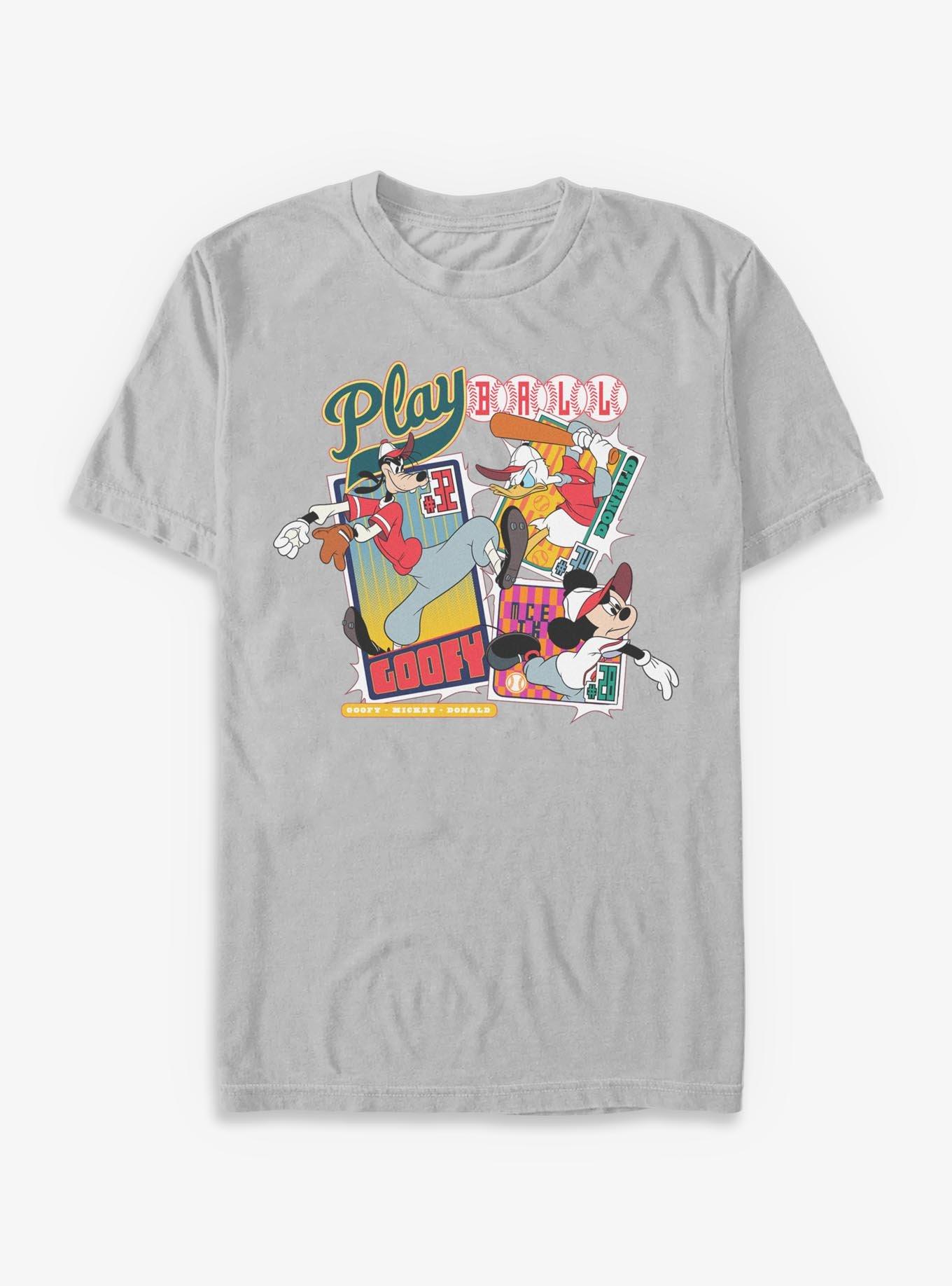 Disney Mickey Mouse Goofy & Donald Play Ball T-Shirt